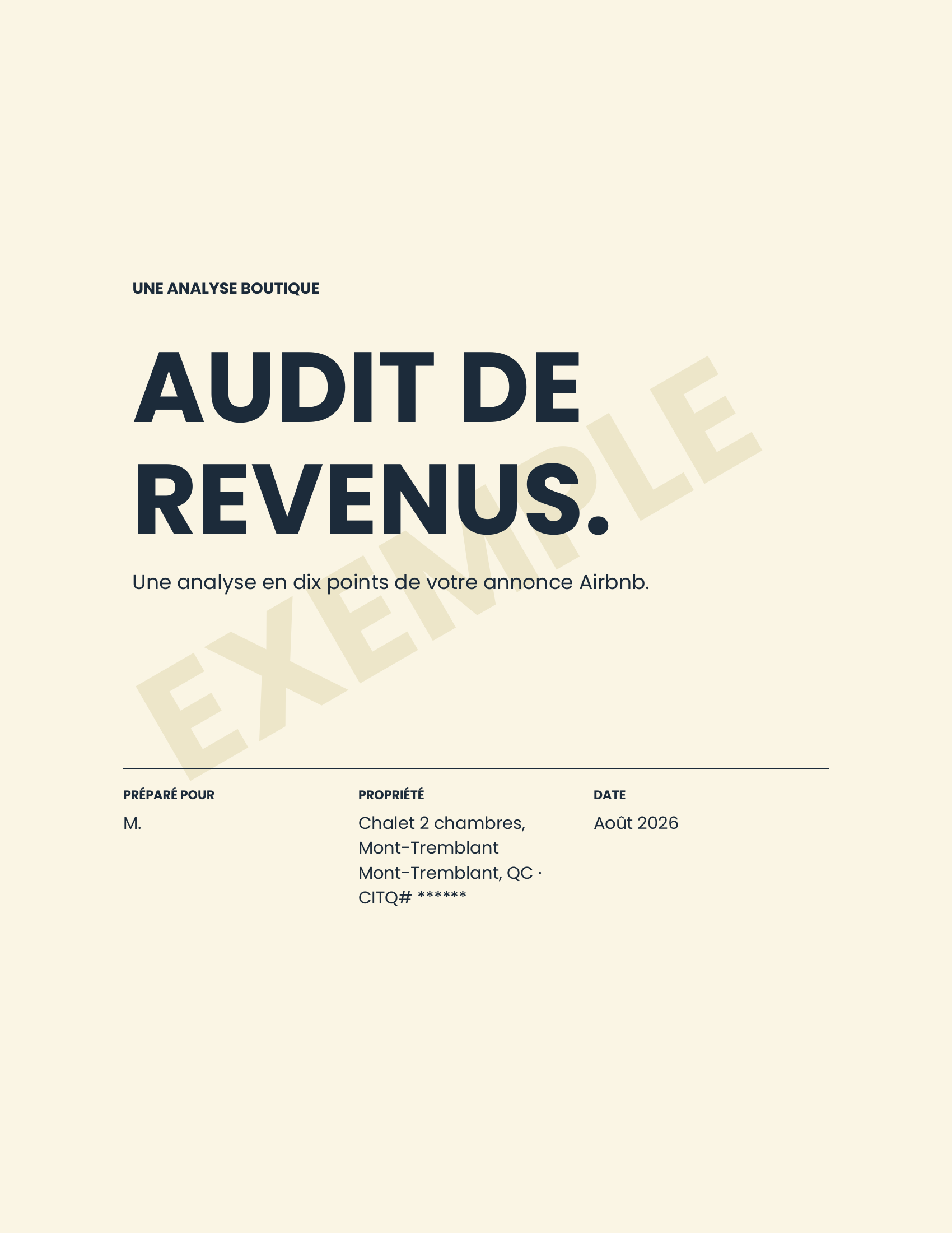 Revenue Audit