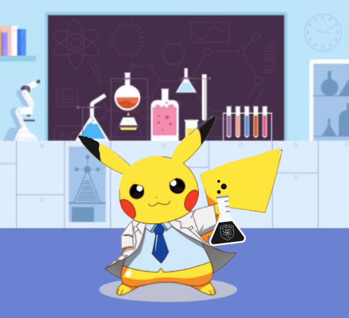 Slab Lab Pokemon card collecting and trading brand mascot