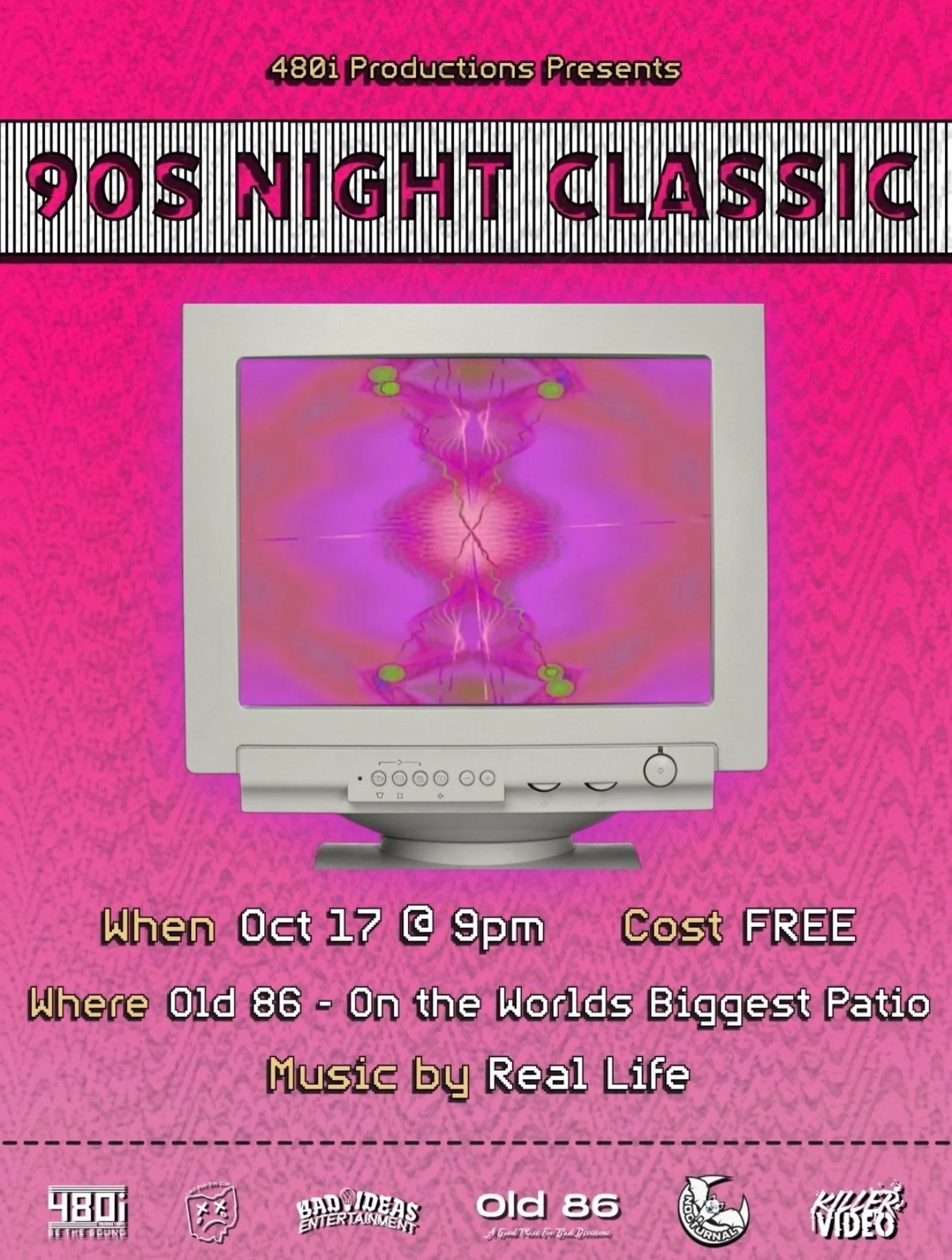 We&rsquo;re going back in time&hellip; again and we aren&rsquo;t going alone, @reallife__music is coming with us! Hey may or may not be bringing a special guest with him too 🌀

@480iproductions proudly presents our newest theme, 90s Night Classic! O