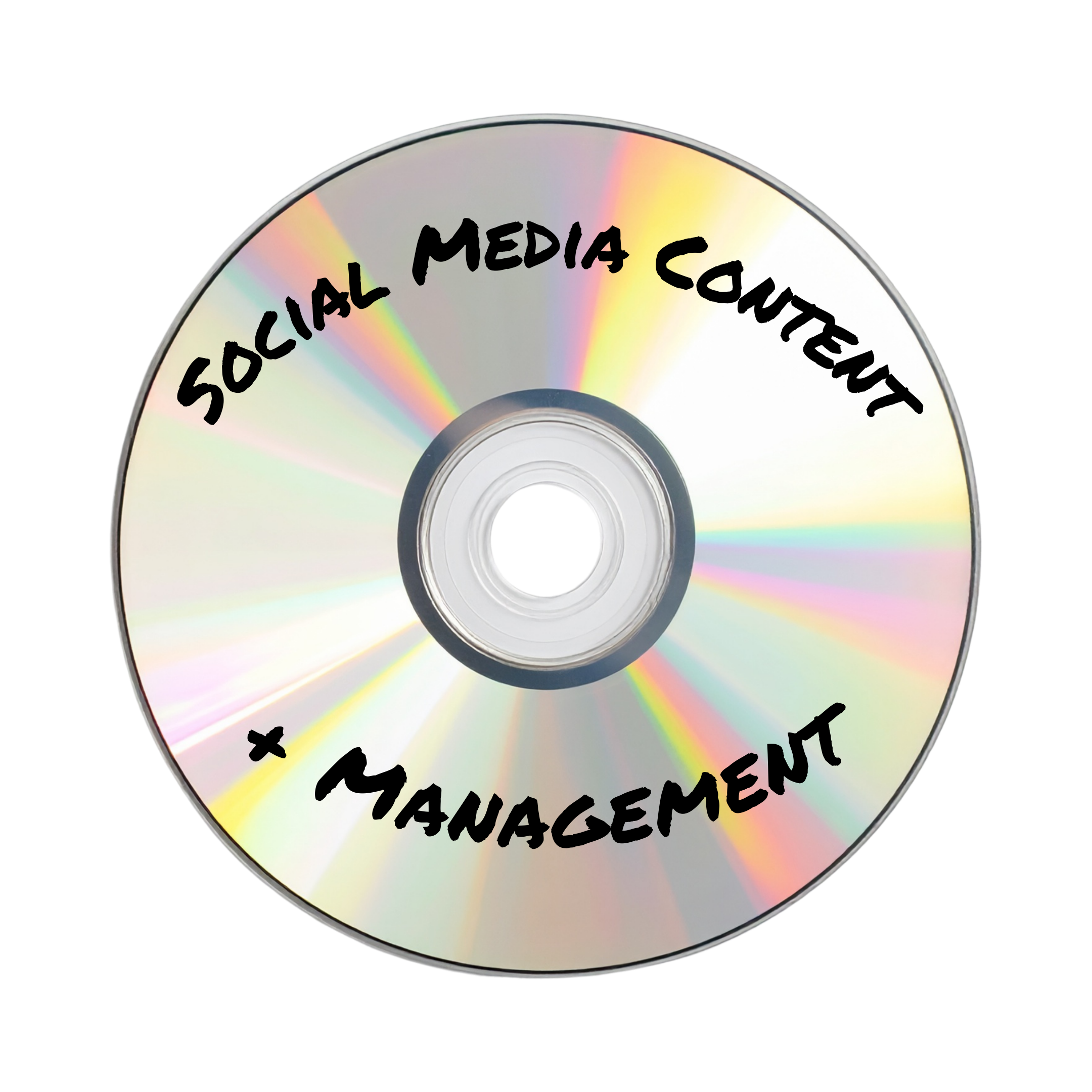 CD labeled “Social Media Content" and "Management”