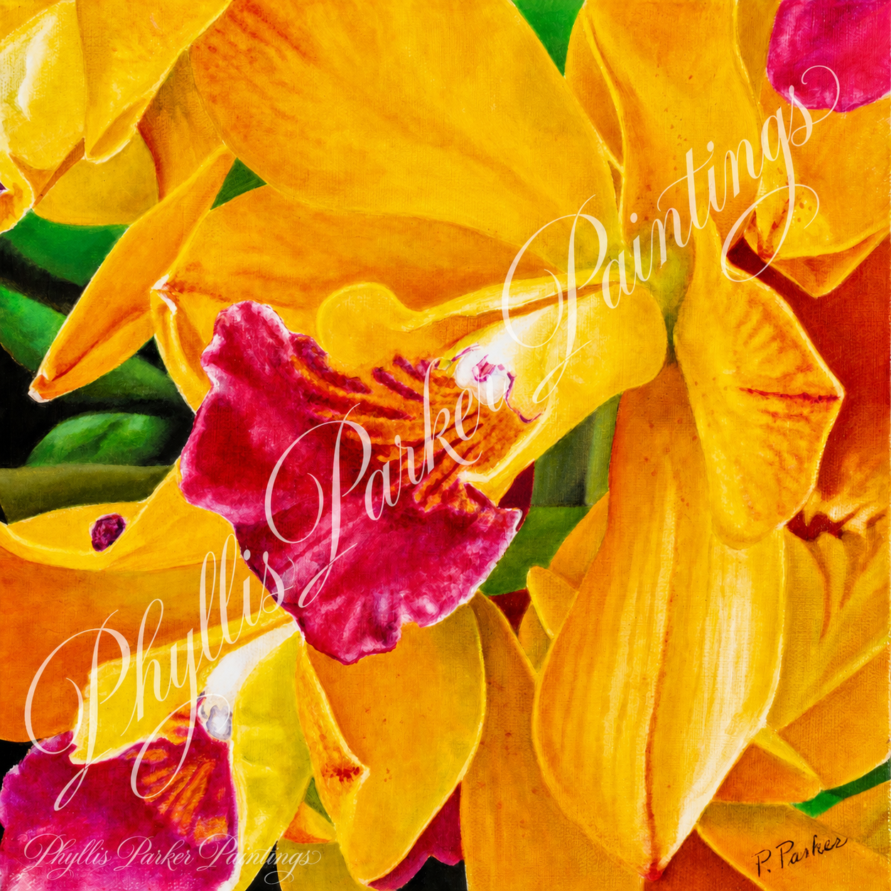 Original Painting has been sold. Orchid 12x12