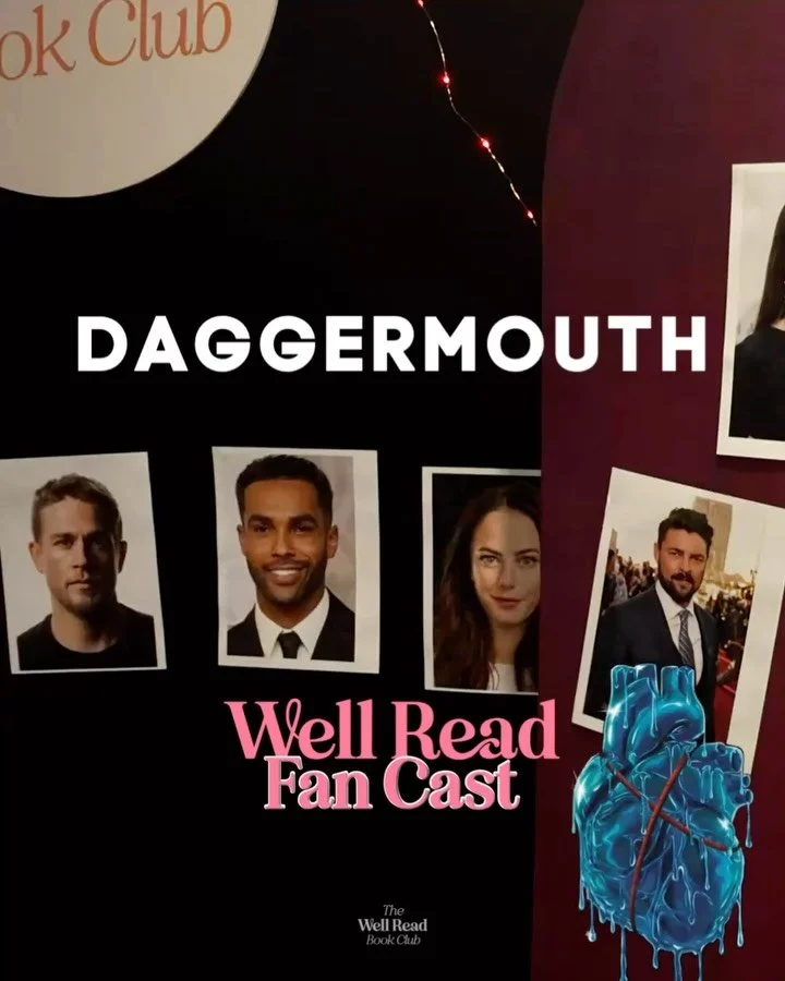 Time is weird because I swear meetup was last week 🫠 
Here&rsquo;s our official fan cast for Daggermouth by @hm.wolfe 
If you&rsquo;ve never been to meet up before, here&rsquo;s a little sneak peek at how we fan cast. All it takes is opinions and a 