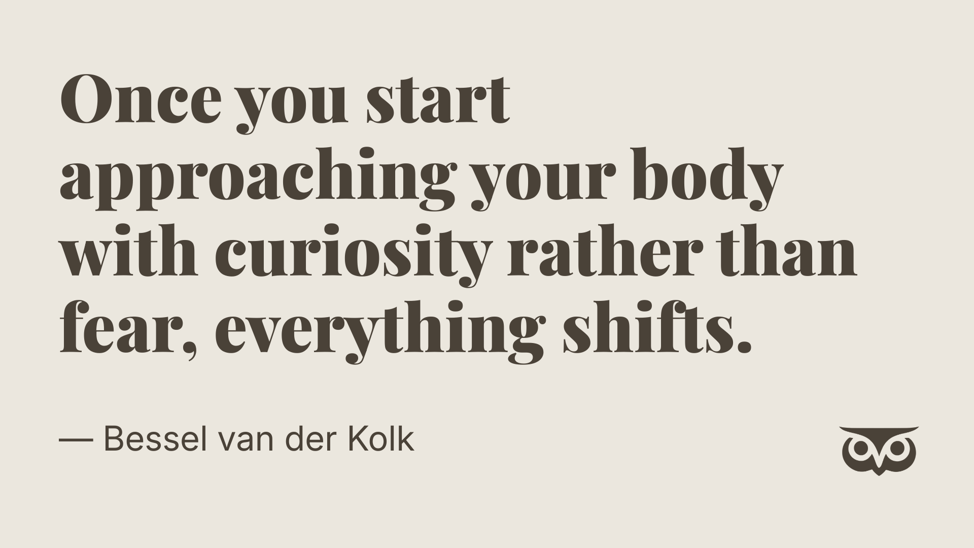 When the Body Keeps the Score on Overcontrol