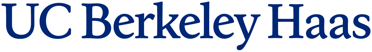 UC Berkeley Haas logo in blue.