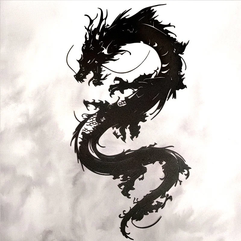 Applique murale en métal dragon thème flipper pinball gaming fantasy arcade décoration salle de jeu gamer et gaming