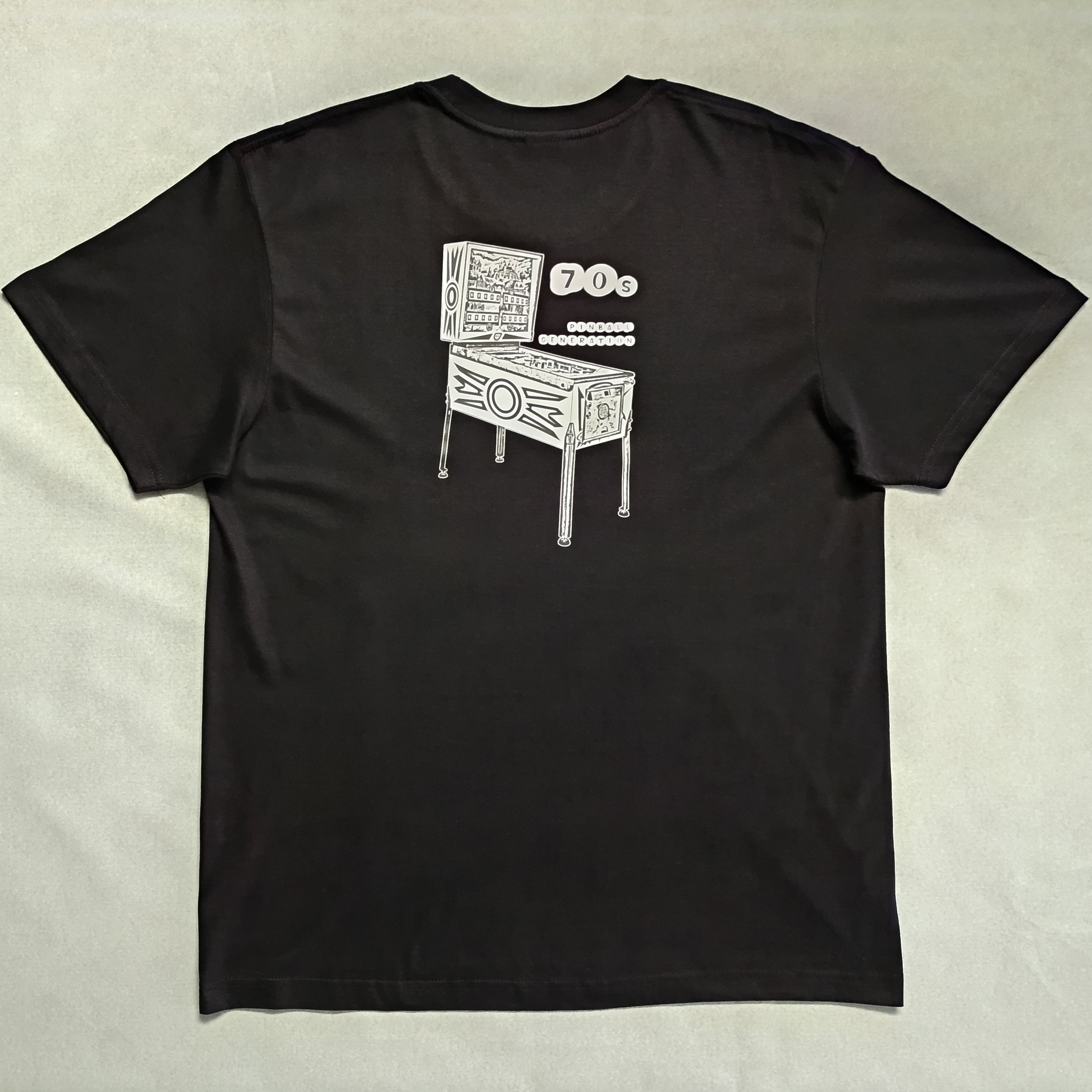 T-shirt thème 'Flipper' : GÉNÉRATION PINBALL 70's