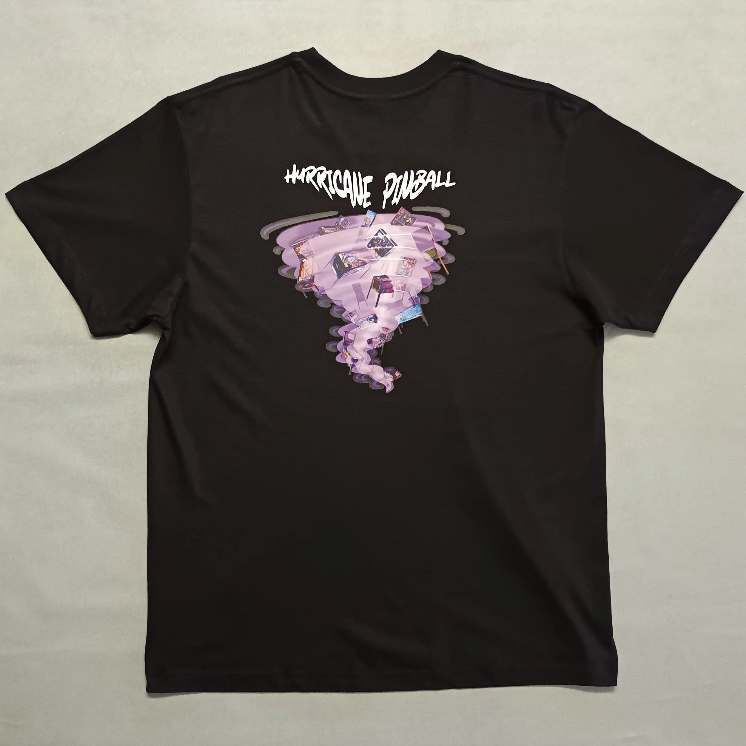 T-shirt thème 'Flipper' : HURRICANE PINBALL (ROSE)