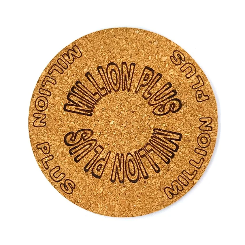 Million Plus Sous-verre flipper avec slogans sélection Arqué, sous-bock décoratif inspiré des pinball machines, mentions mythiques Extra Ball, Game Over, Jackpot, Multiball, Tilt, idée cadeau flipper