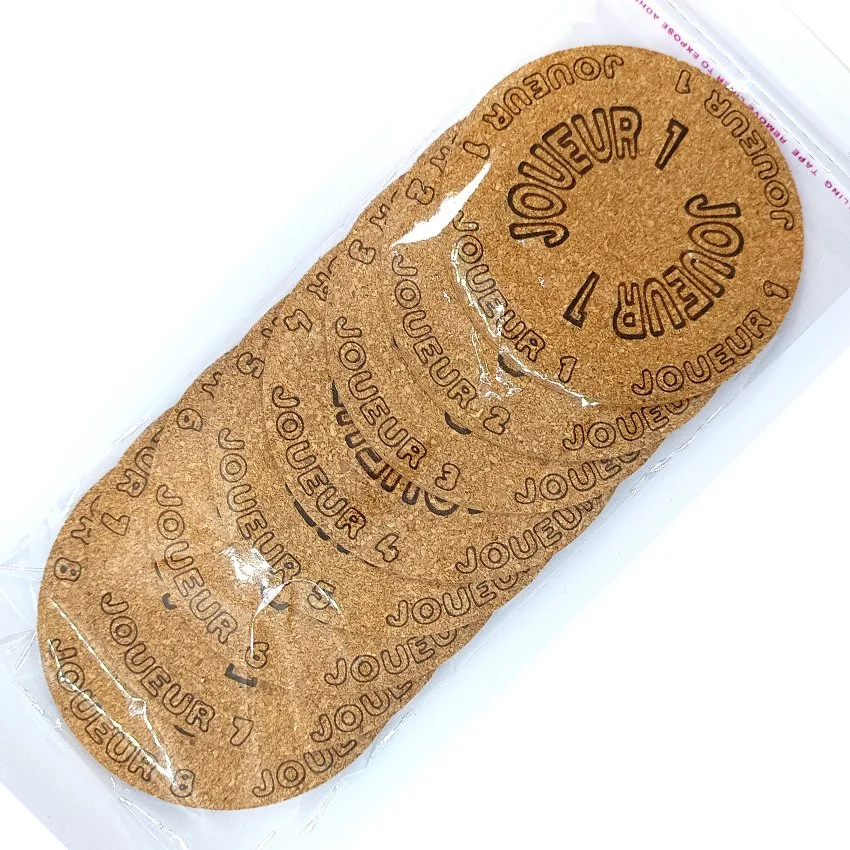 set Sous-verre flipper pinball slogan arcade Joueur, sous-bock décoratif inspiré pinball machines avec Joueur 1 à Joueur 8, décoration rétro vintage, idée cadeau pour passionné de flipper et d’arcade