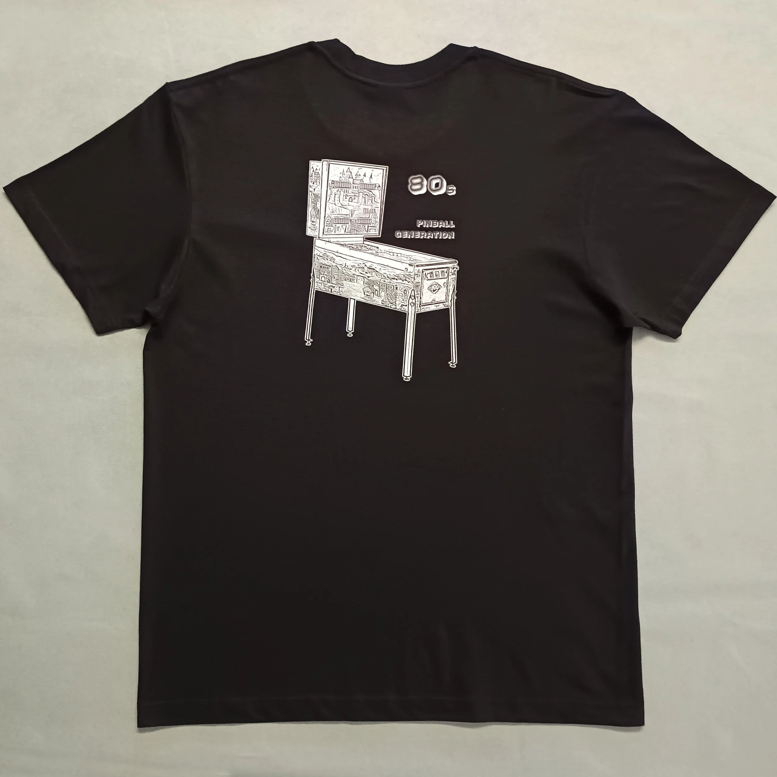 T-shirt thème 'Flipper' : GÉNÉRATION PINBALL 80's