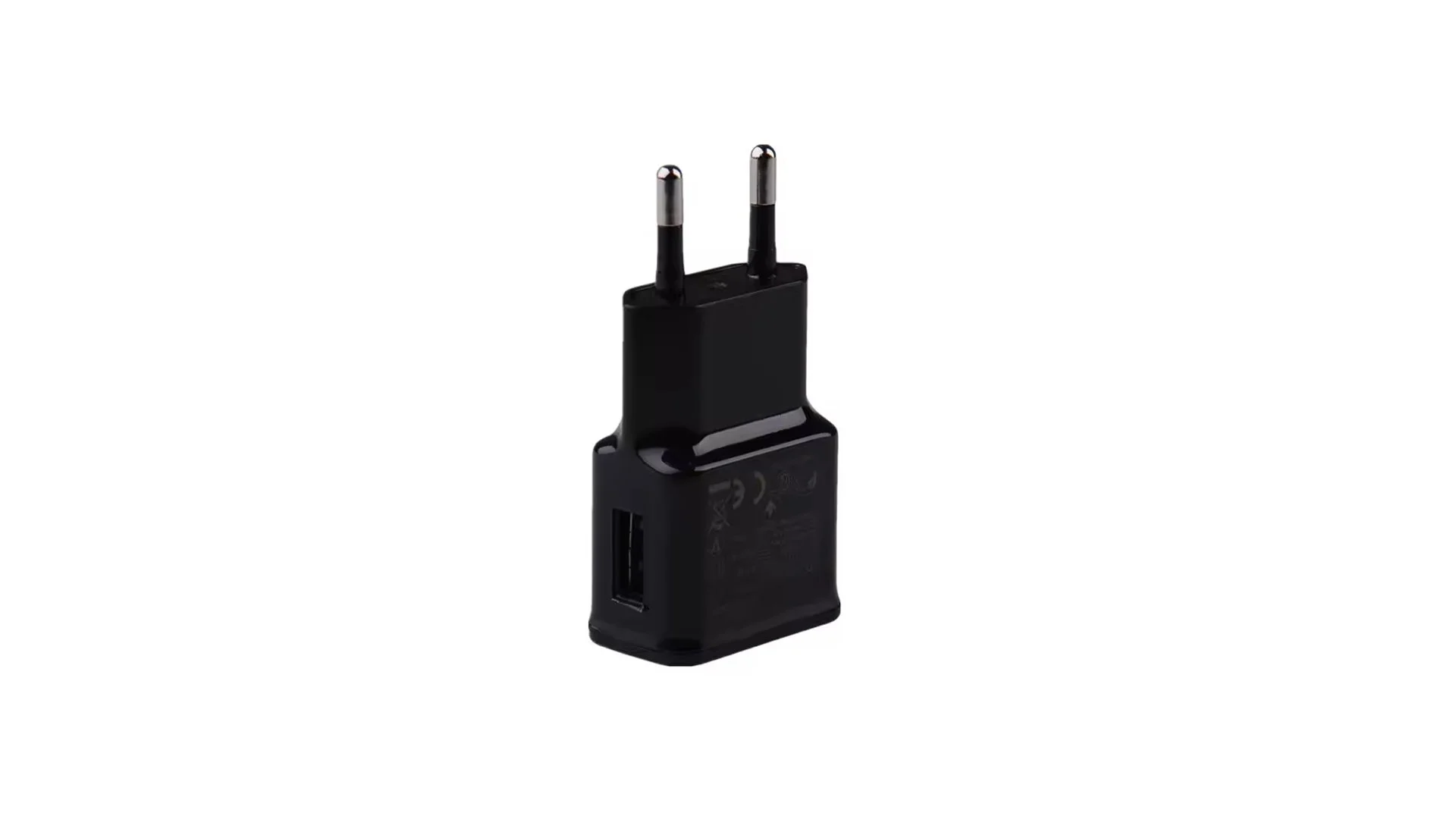 Adaptateur secteur 220V vers USB 5 Volt 2 Ampères NOIR
