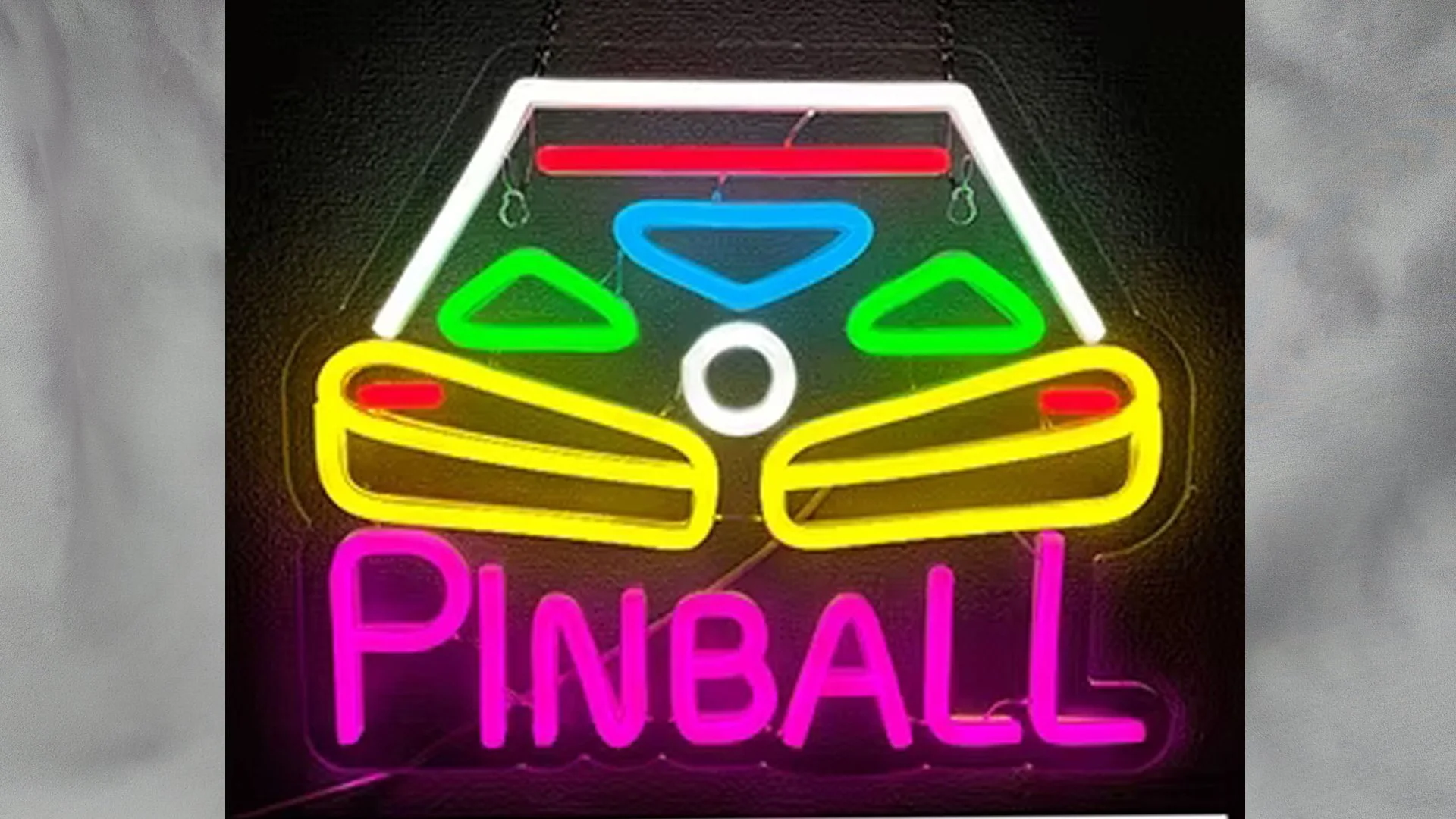 idée cadeau décoration enseigne neon Led salle de jeux Flipper Arcade Billard Gaming Jukebox