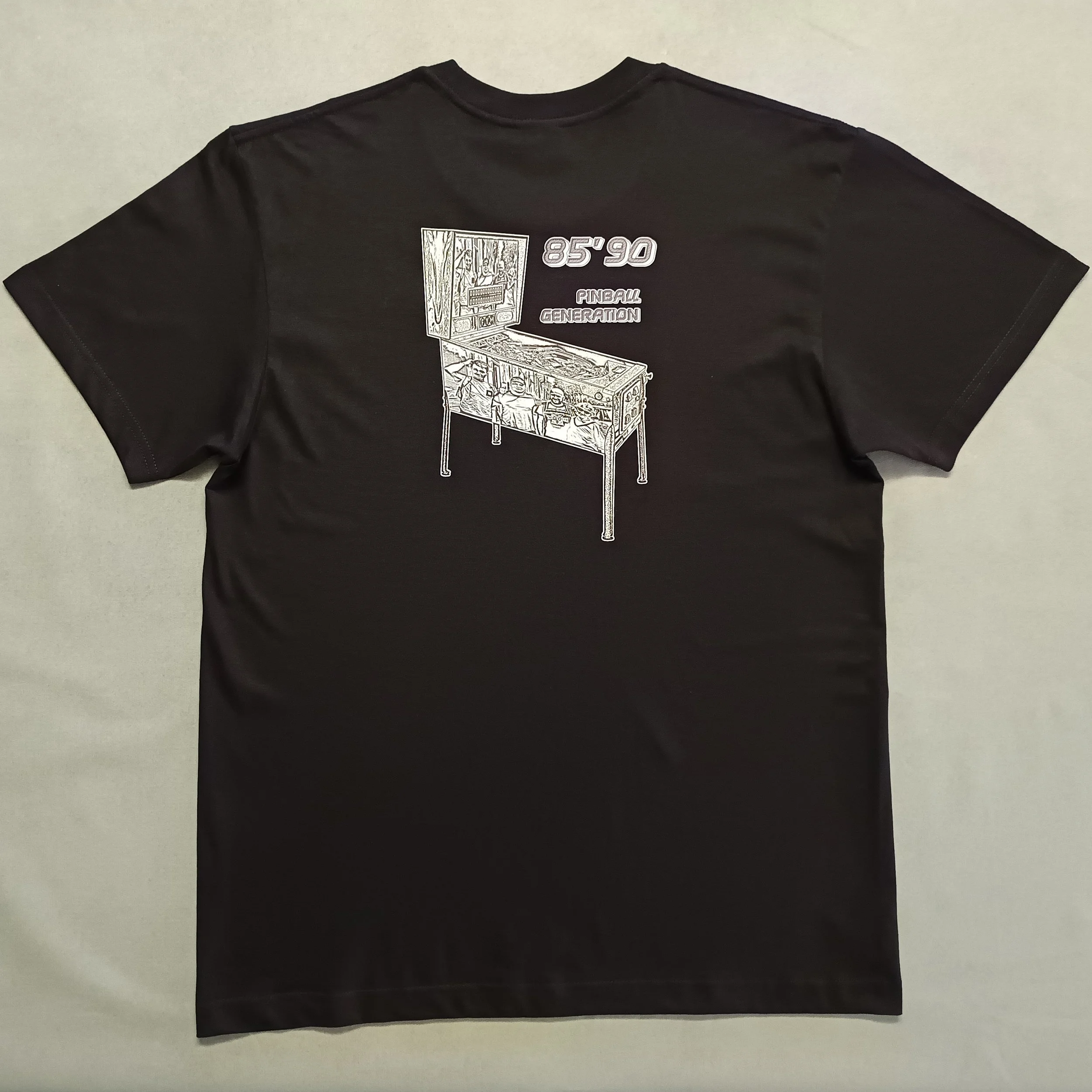 T-shirt thème 'Flipper' : GÉNÉRATION PINBALL 85'90 s