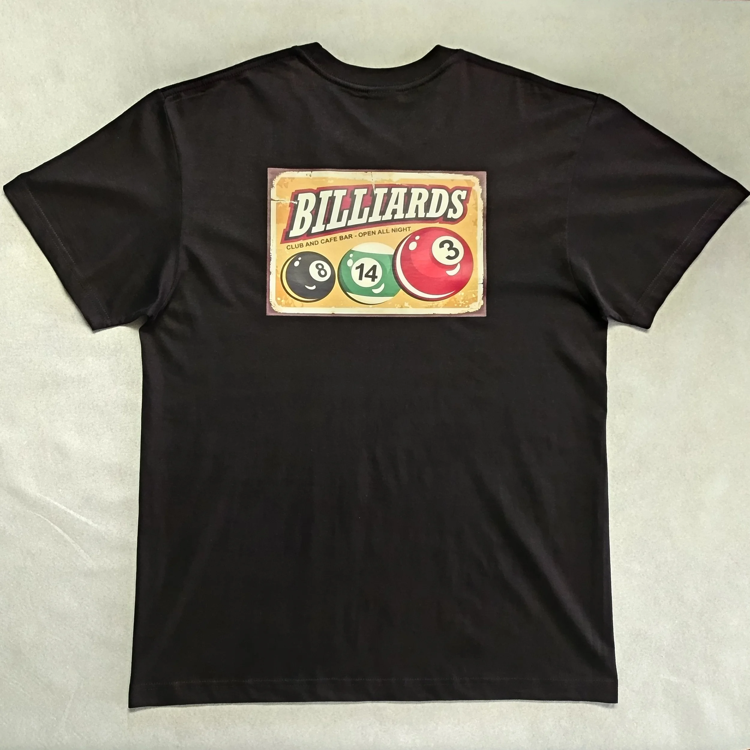 T-shirt thème 'Billard' : BILLARD  CLUB