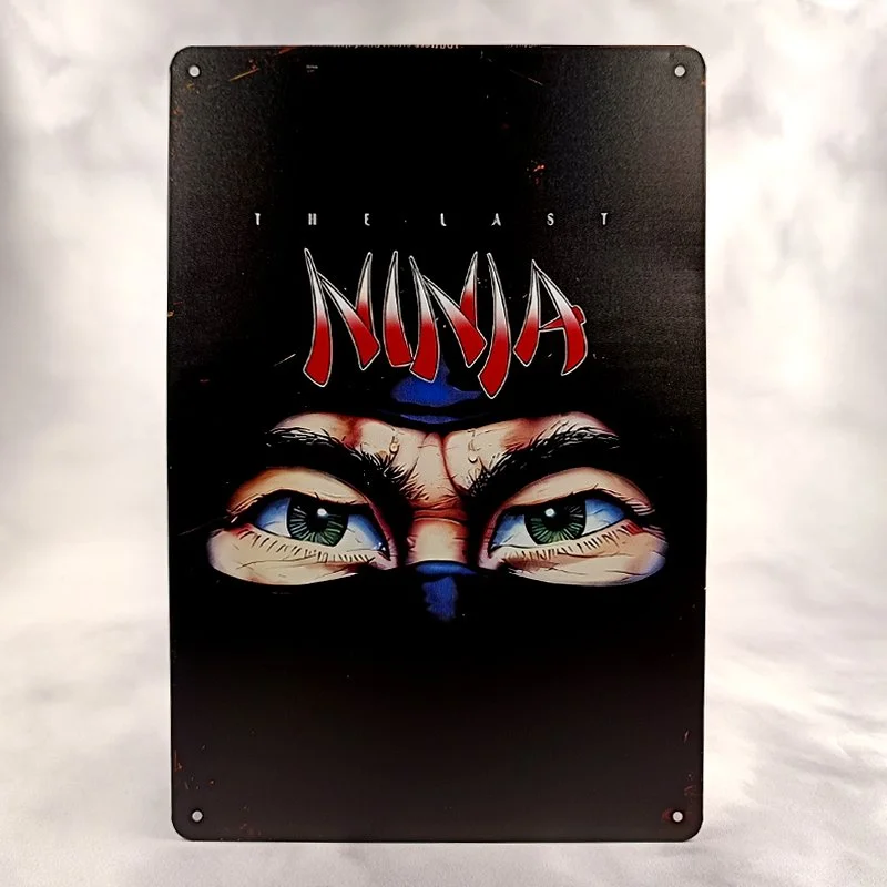 Plaque Métal Vintage Arcade The LAST NINJA