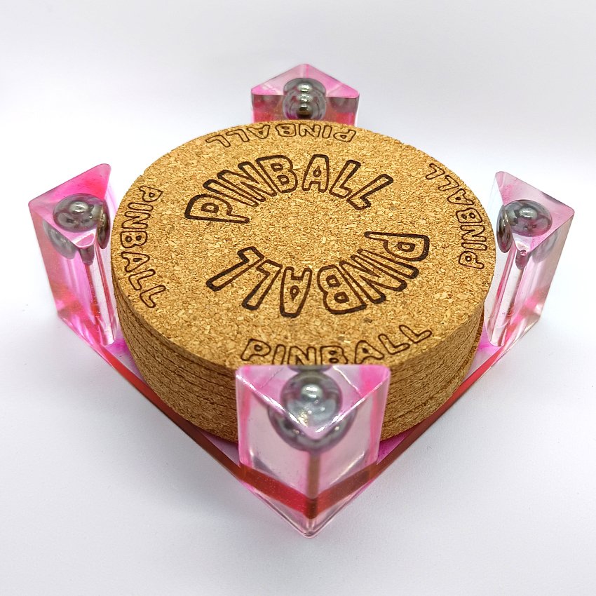 support de sous-verre flipper pinball arcade décoration stockage de sous-bock