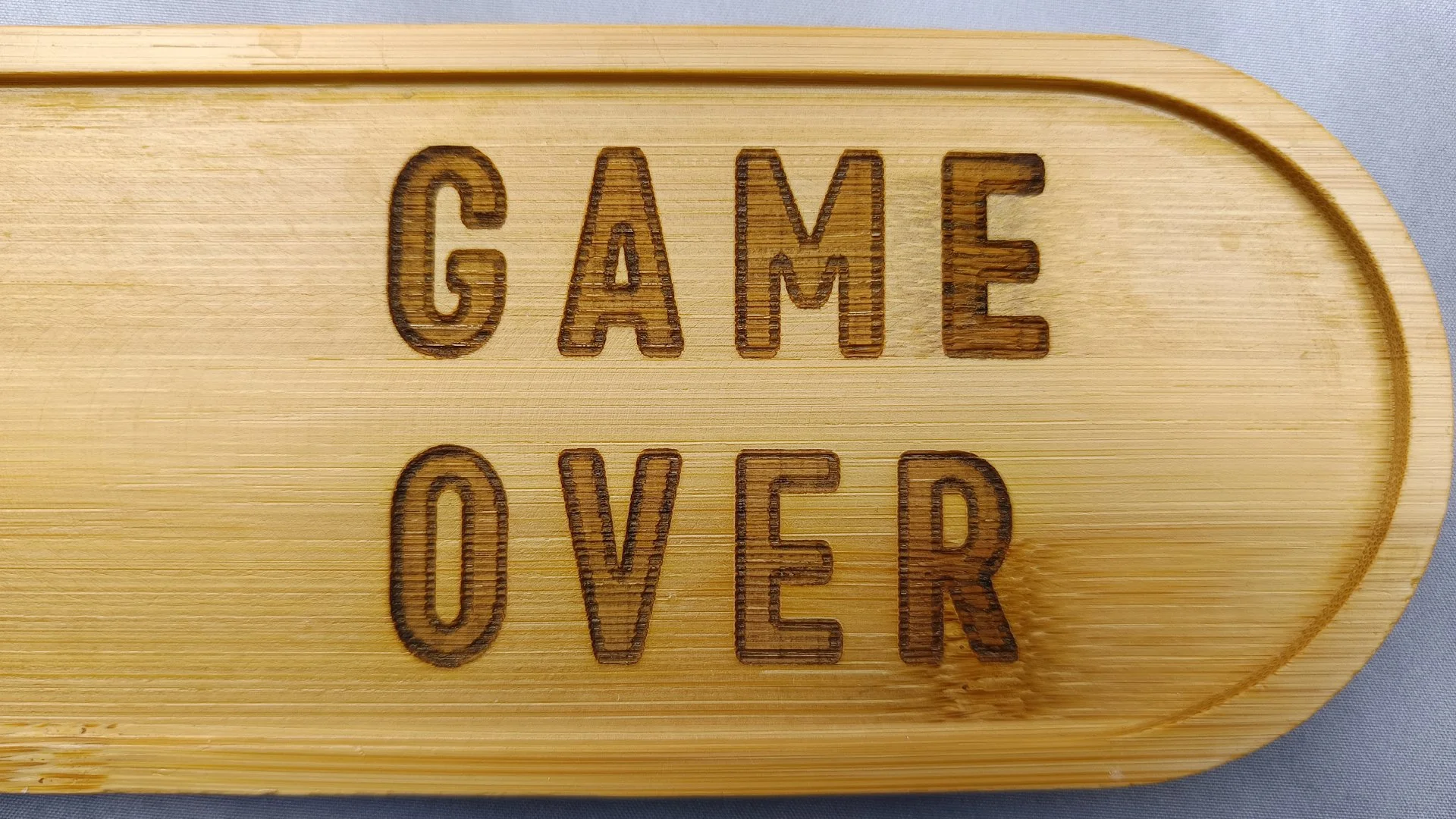 Plateau décoratif (Applique) Flipper - Bambou 24 cm