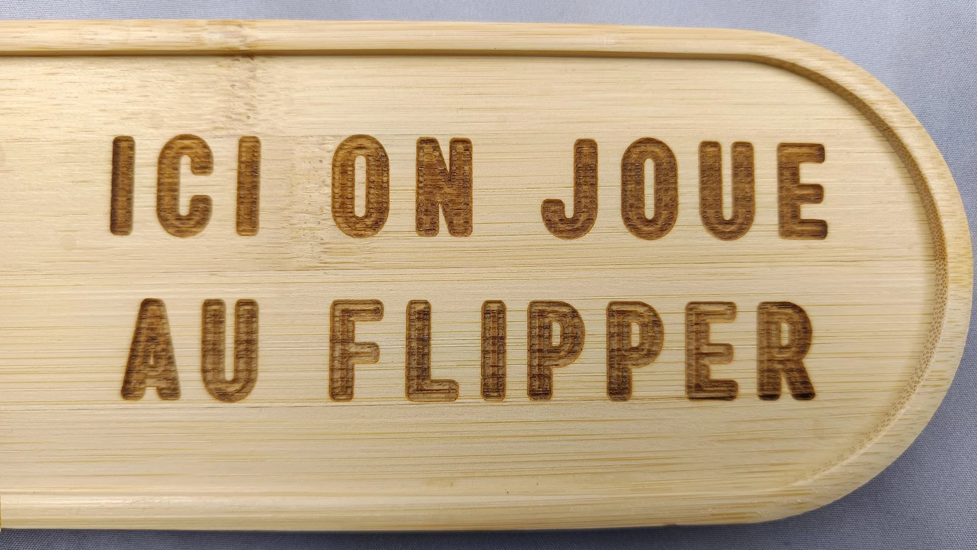 Plateau décoratif (Applique) Flipper - Bambou 24 cm