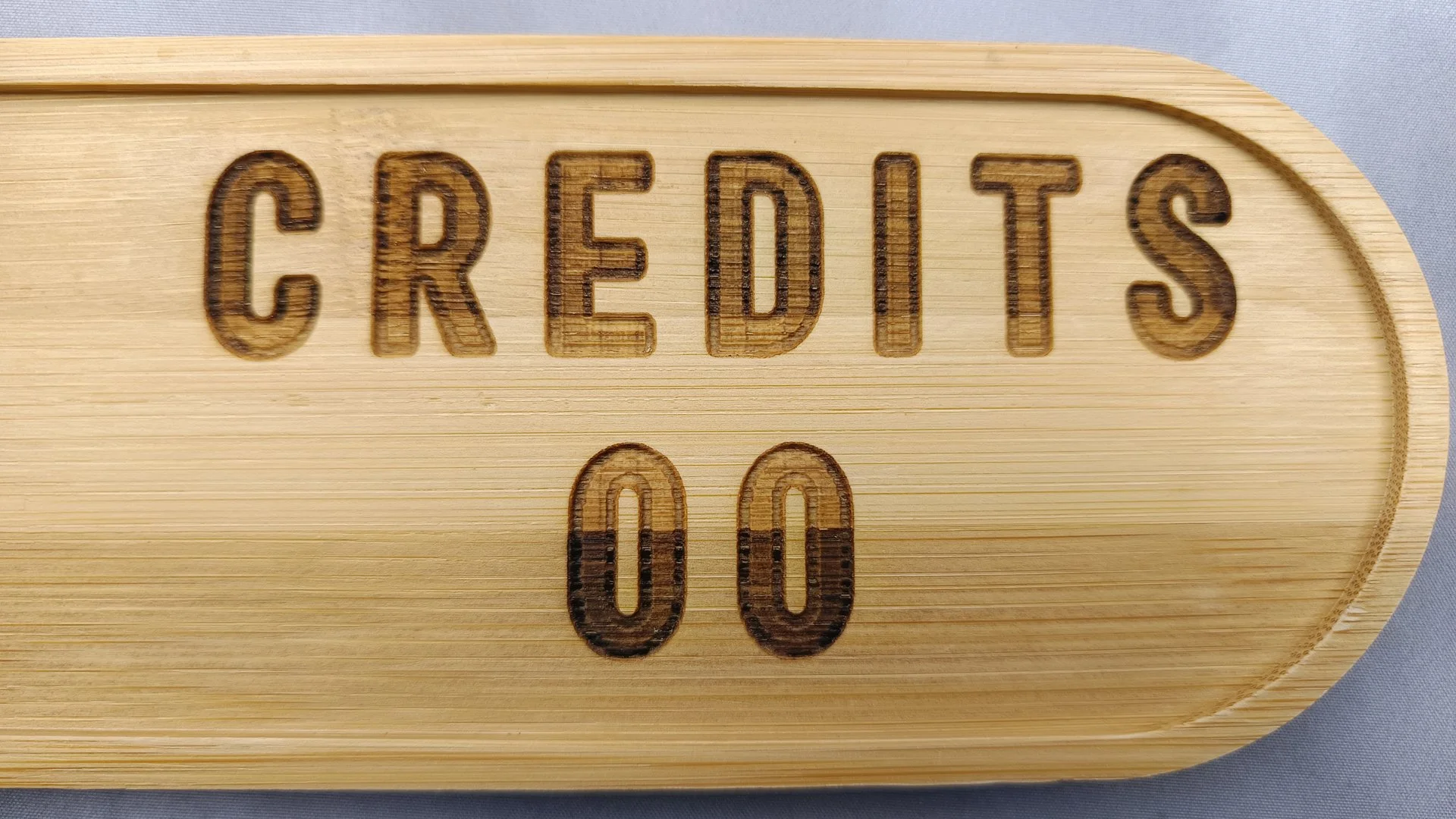 Plateau décoratif (Applique) Flipper - Bambou 24 cm