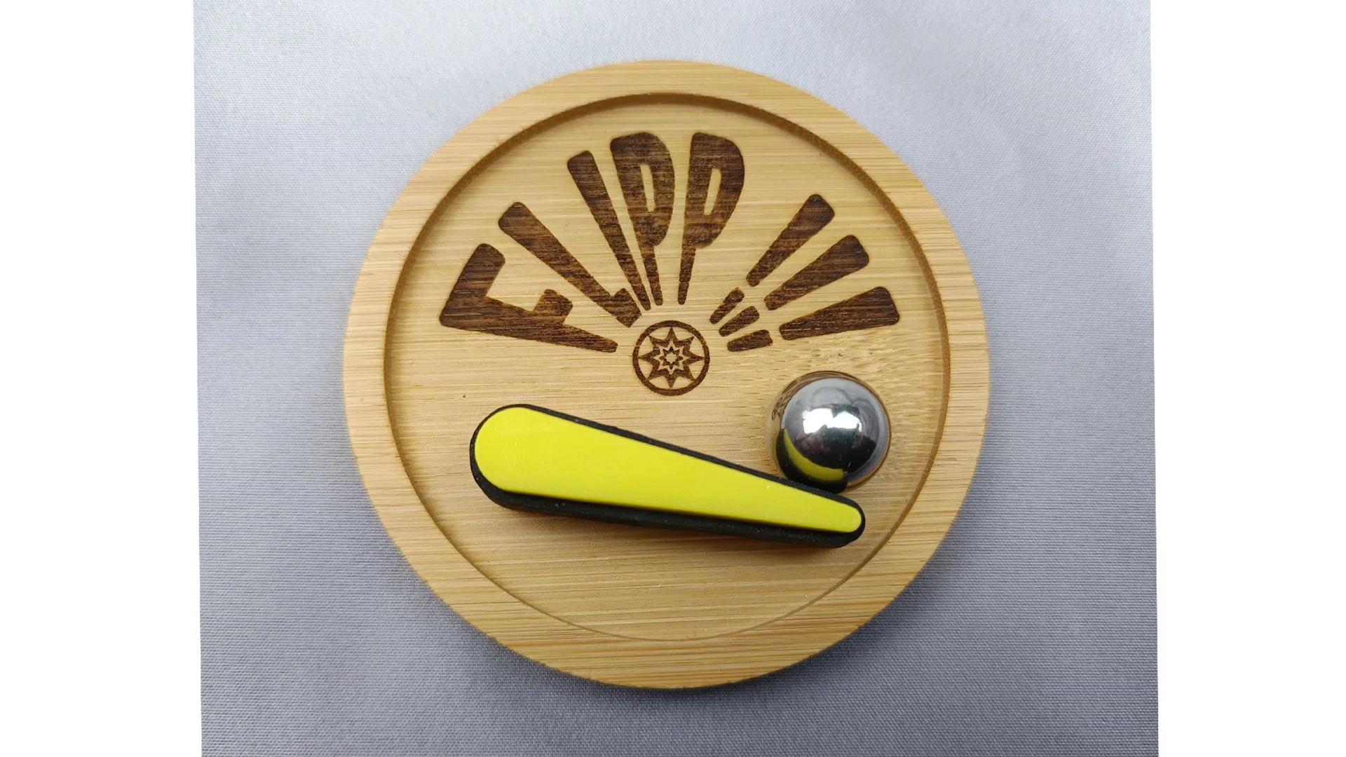 Plateau décoratif Flipper - Bambou Rond 8 cm