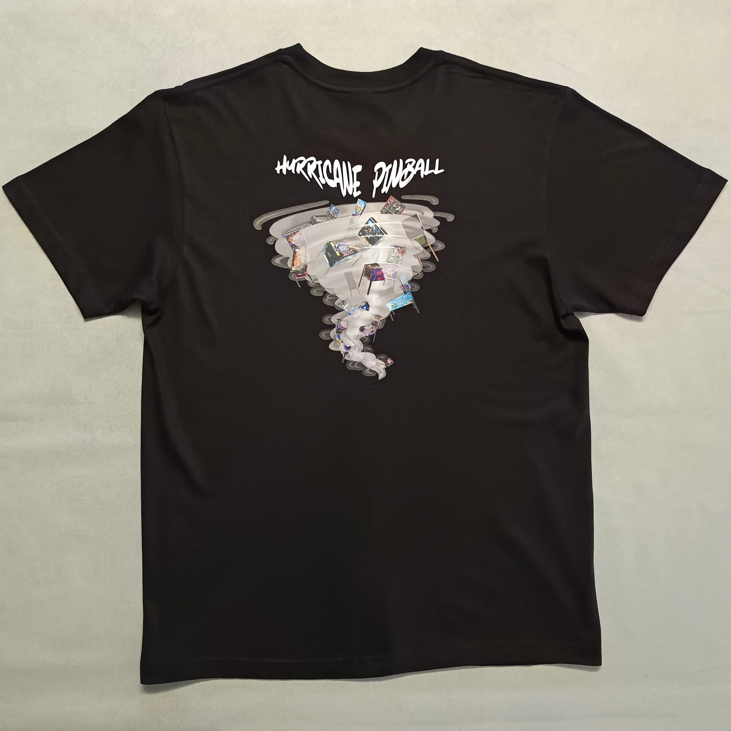 T-shirt thème 'Flipper' : HURRICANE PINBALL (GRIS)