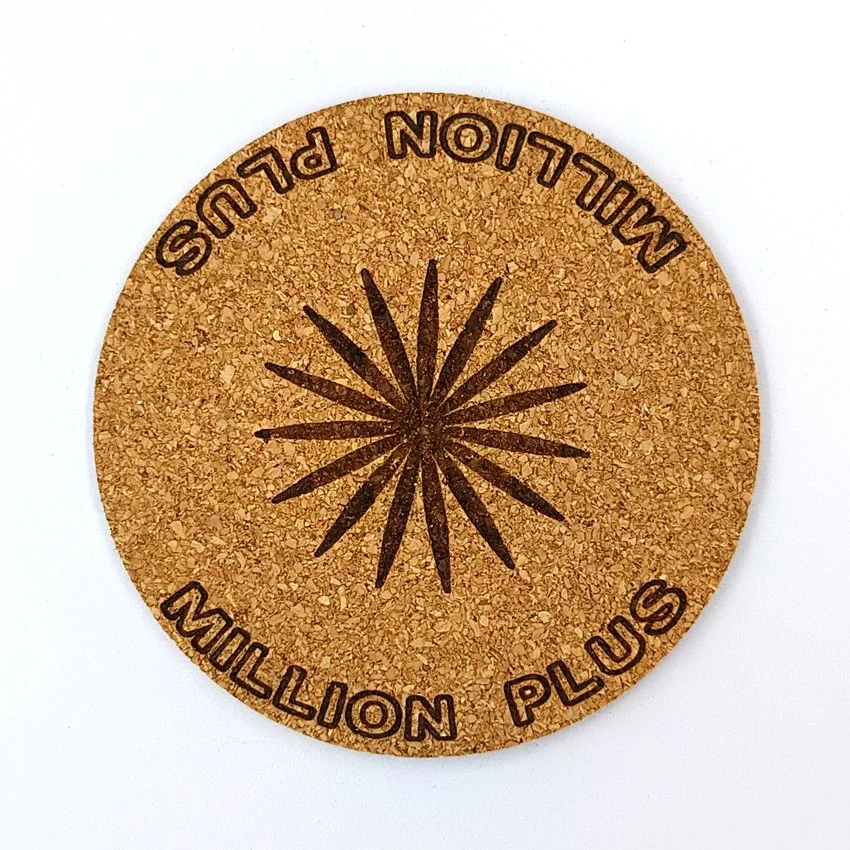 MILLION PLUS Sous-verre flipper pinball rosace sélection, sous-bock décoratif inspiré des pinball machines avec slogans cultes Extra Ball, Game Over, Jackpot, Multiball, Tilt, décoration, idée cadeau