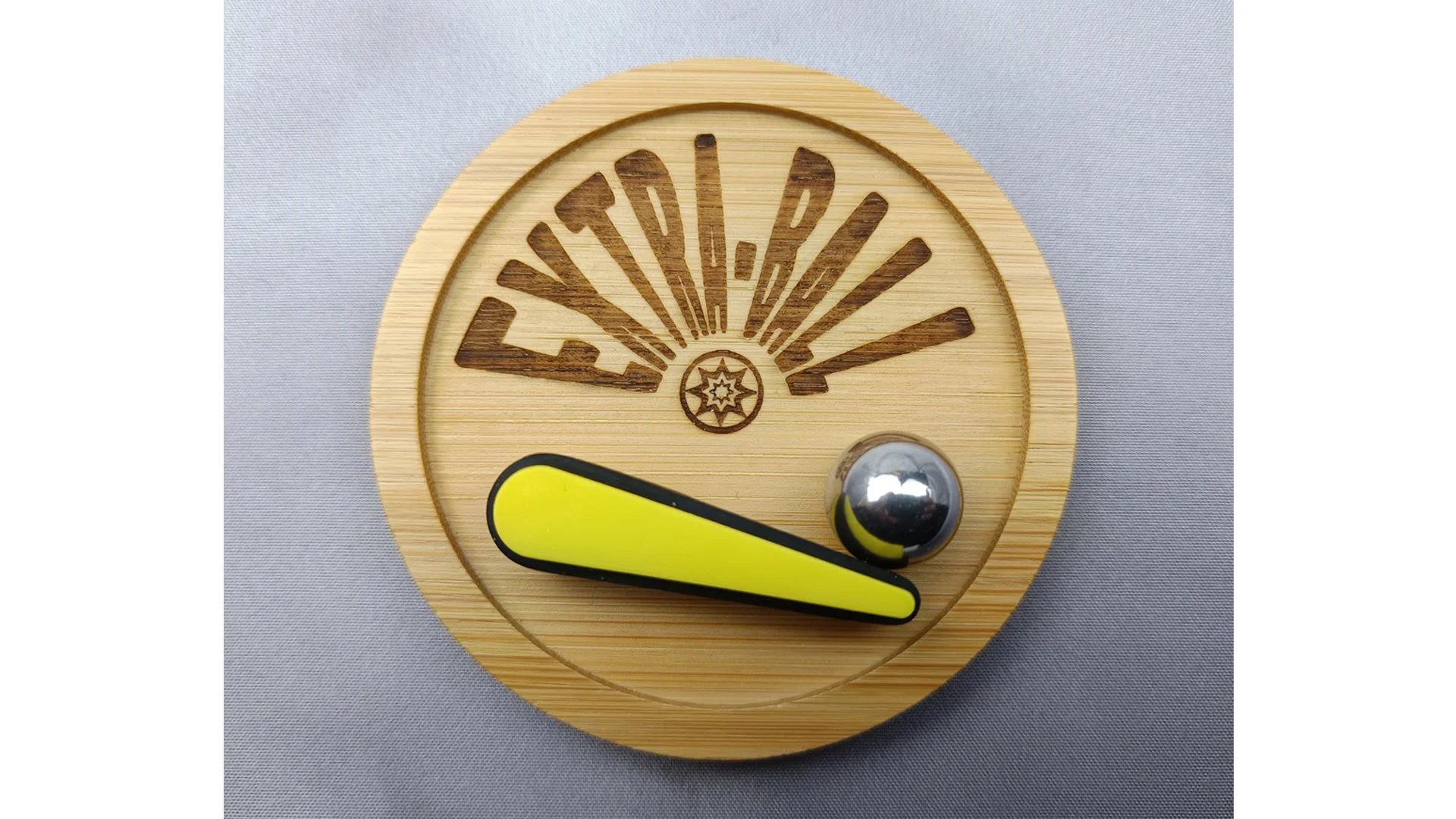 Plateau décoratif Flipper - Bambou Rond 8 cm