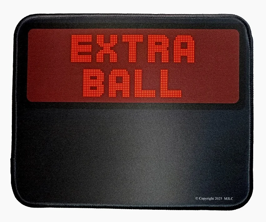 Tapis de Souris thème 'Flipper' : DOT MATRIX - EXTRA BALL