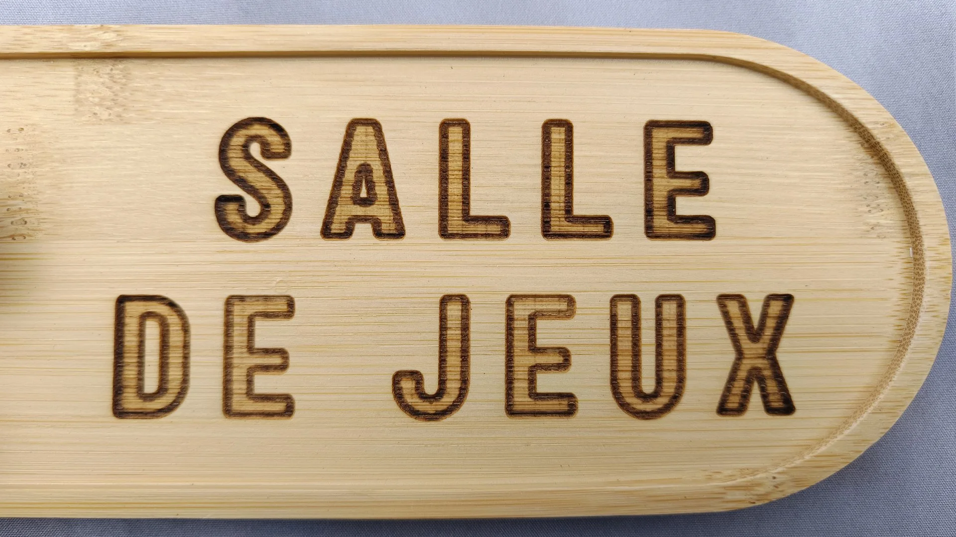 Plateau décoratif (Applique) Flipper - Bambou 24 cm