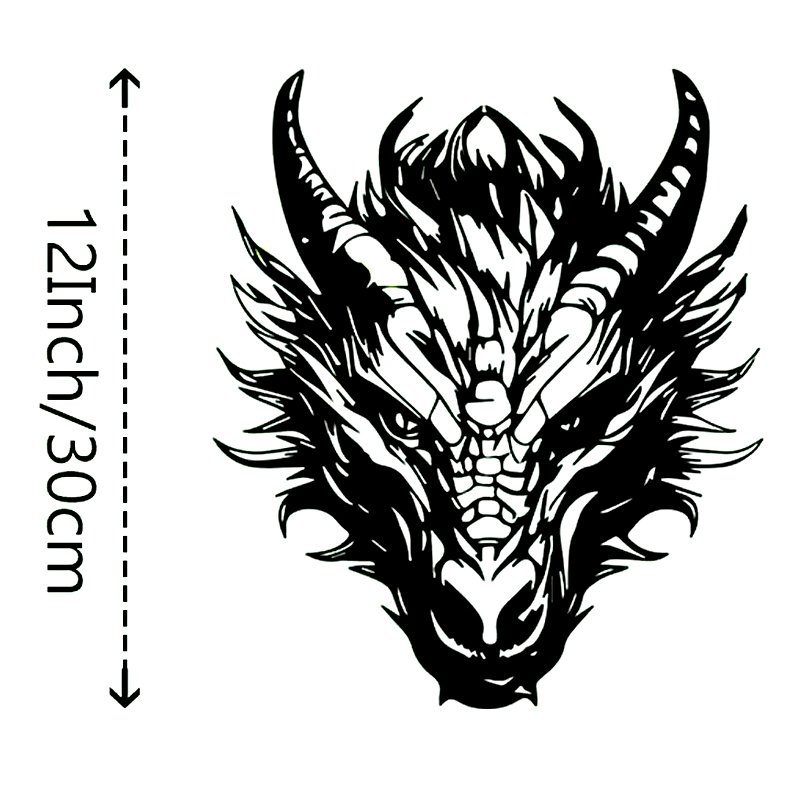 2050204263 Applique Murale Metal Fantastique DRAGON Tete 26x30 B.jpg