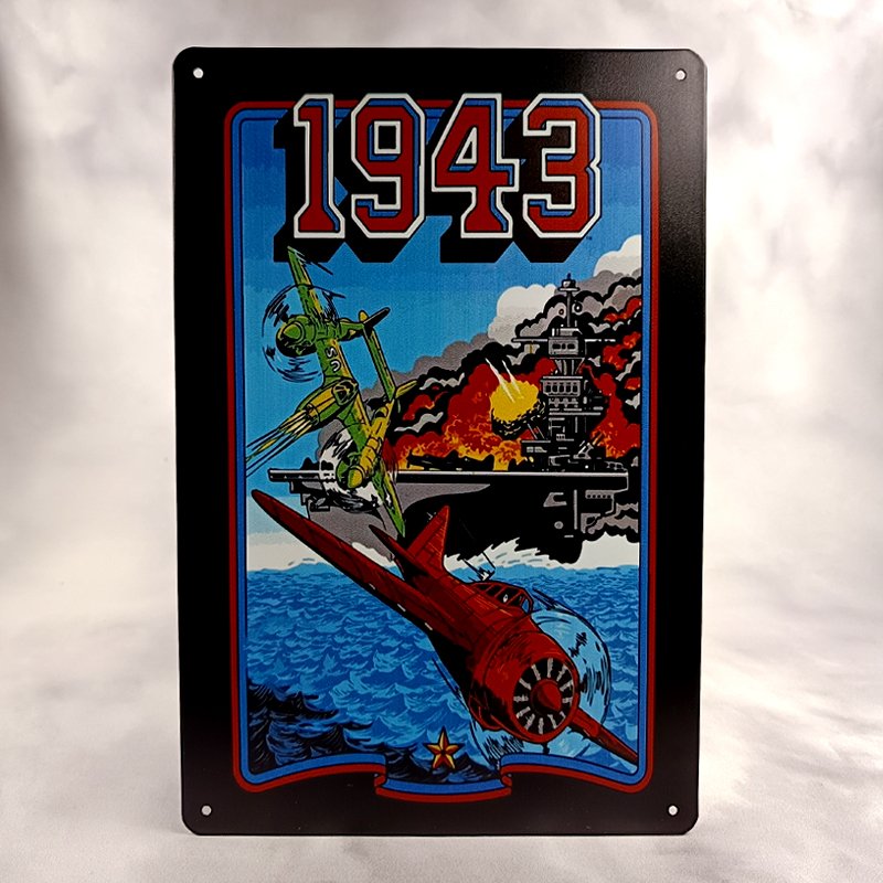 Plaque Métal Vintage Arcade 1943