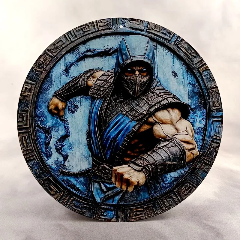 Plaque Métal Vintage Arcade et Gaming NINJA SUB-ZERO