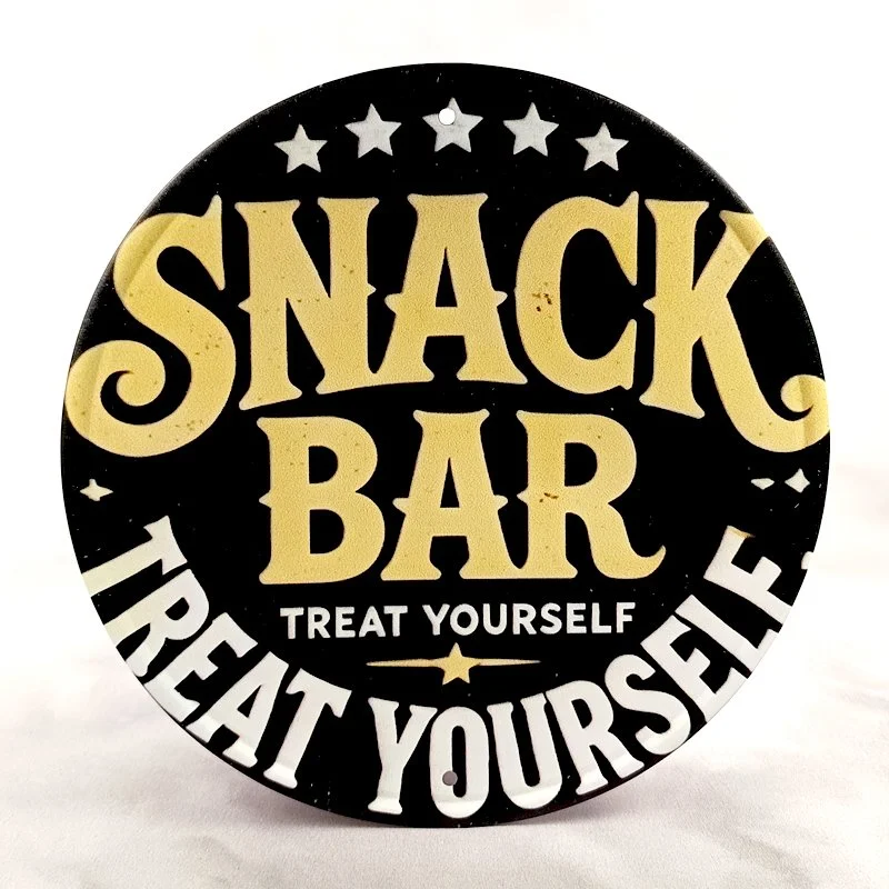 Plaque Métal Vintage Bar & Pub SNACK BAR