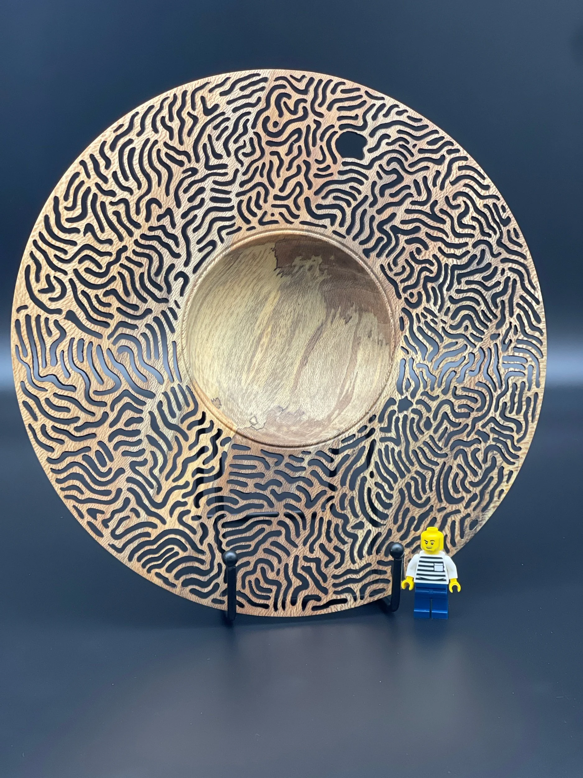 Spalted Sycamore Pierced Jewelry Holder