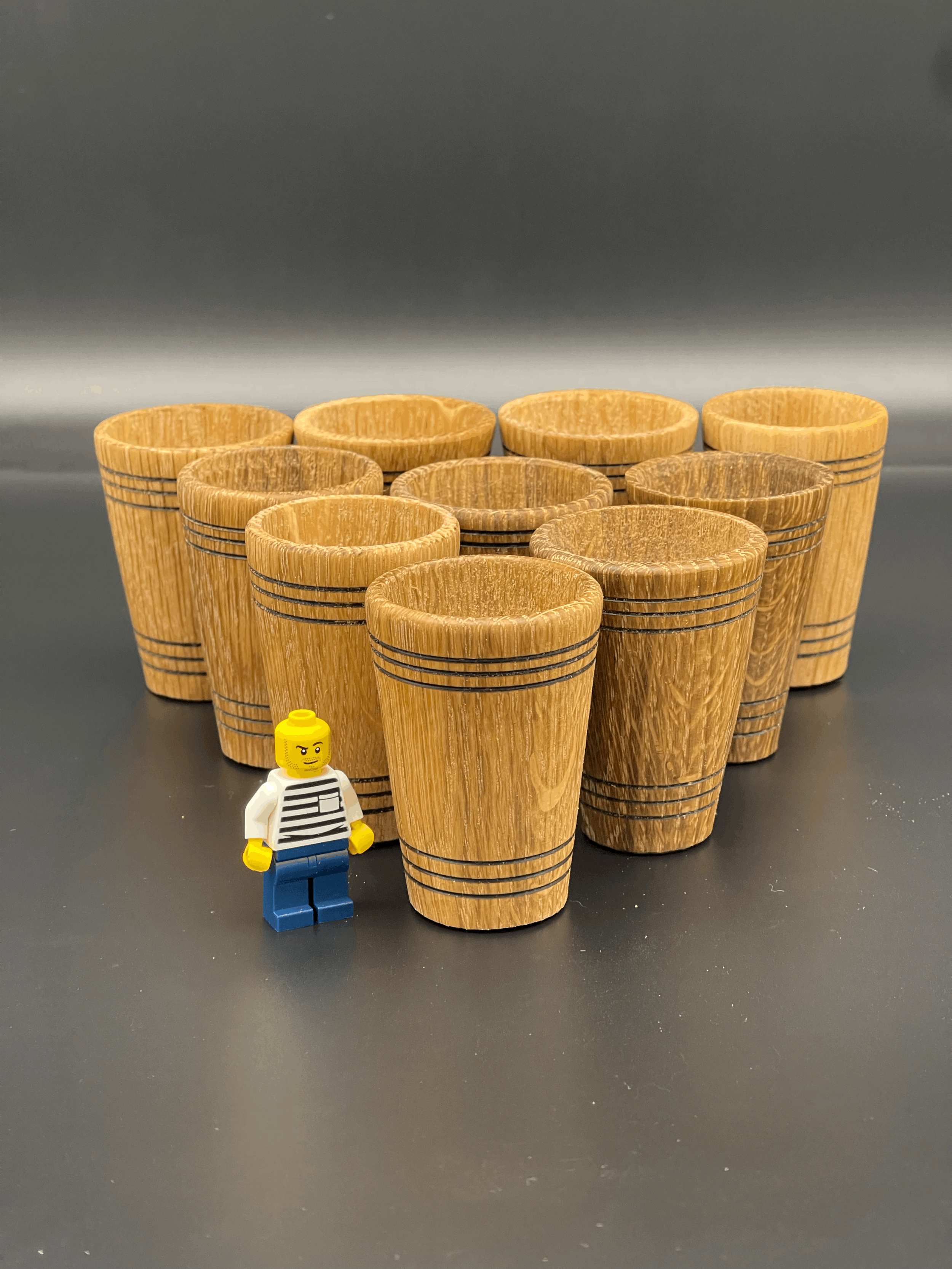 White Oak Shot Glass