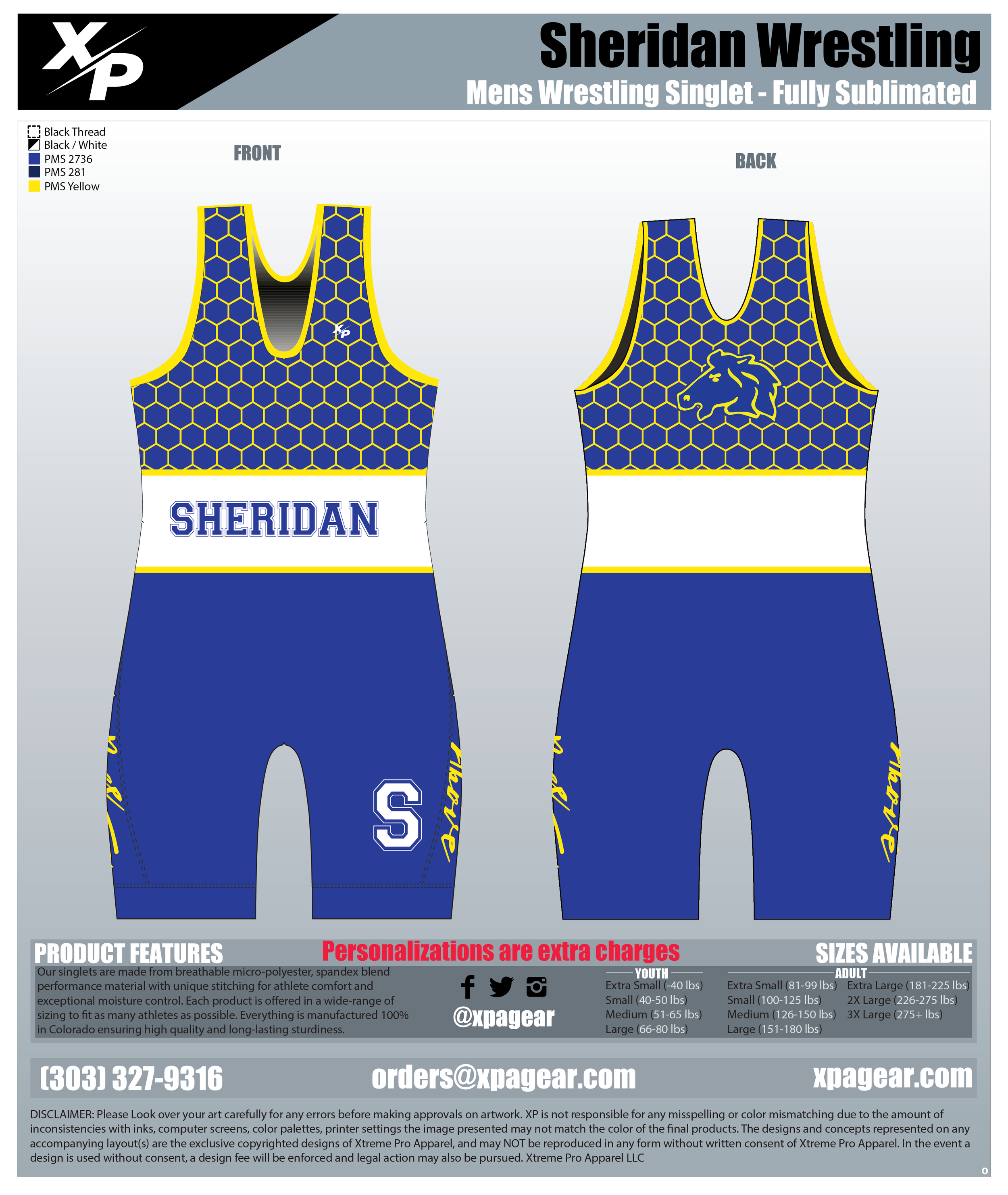 Blue Hex Singlet
