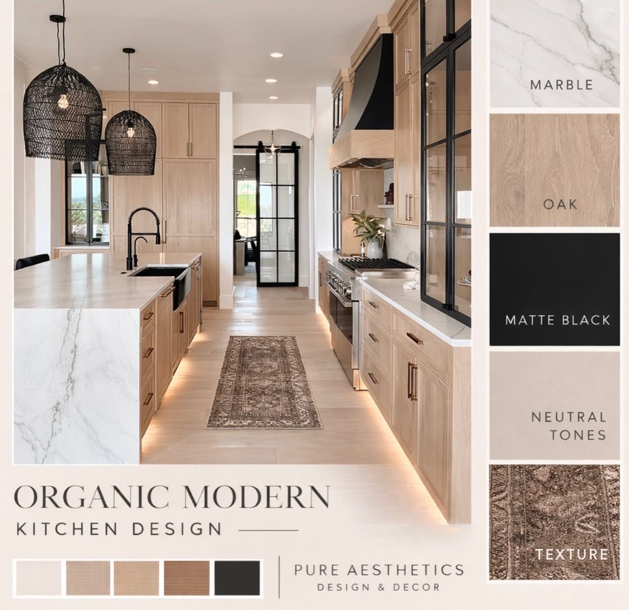 The beauty of an organic modern kitchen ✨

Natural textures, warm wood tones, and striking marble create a space that feels both luxurious and inviting.

Design is in the details and every element works together to create a timeless look.