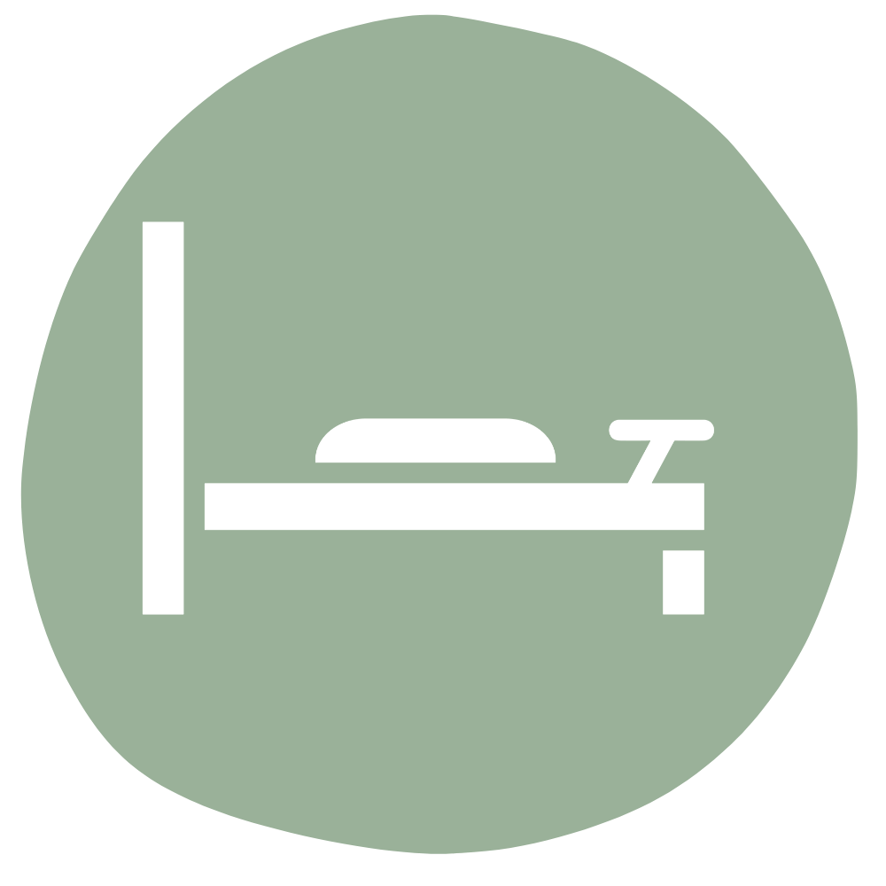 Pilates Reformer icon on a green circular background.
