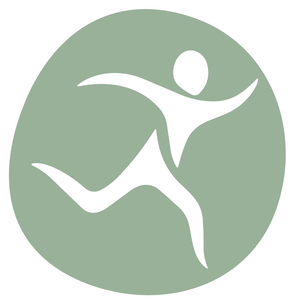 Icon of a person moving with arms and legs spread out, inside a green circle.