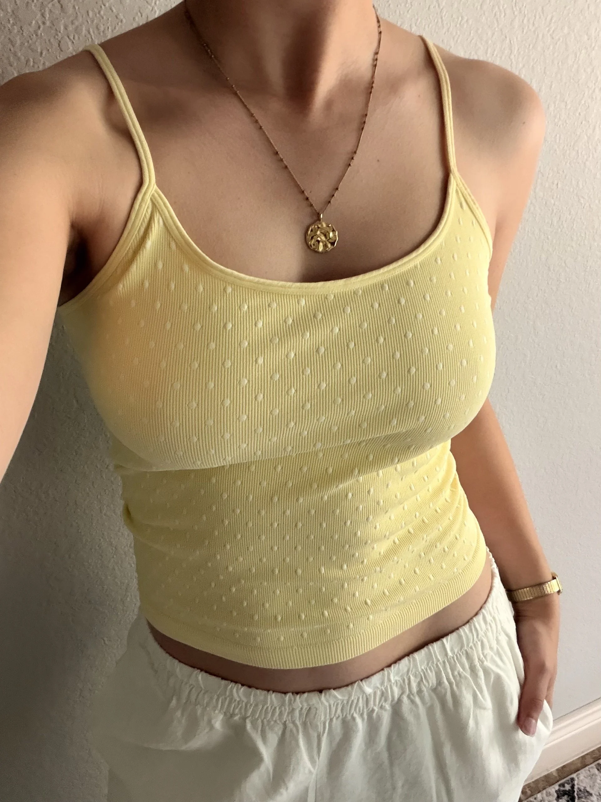 Lemon Polka Dot Cami