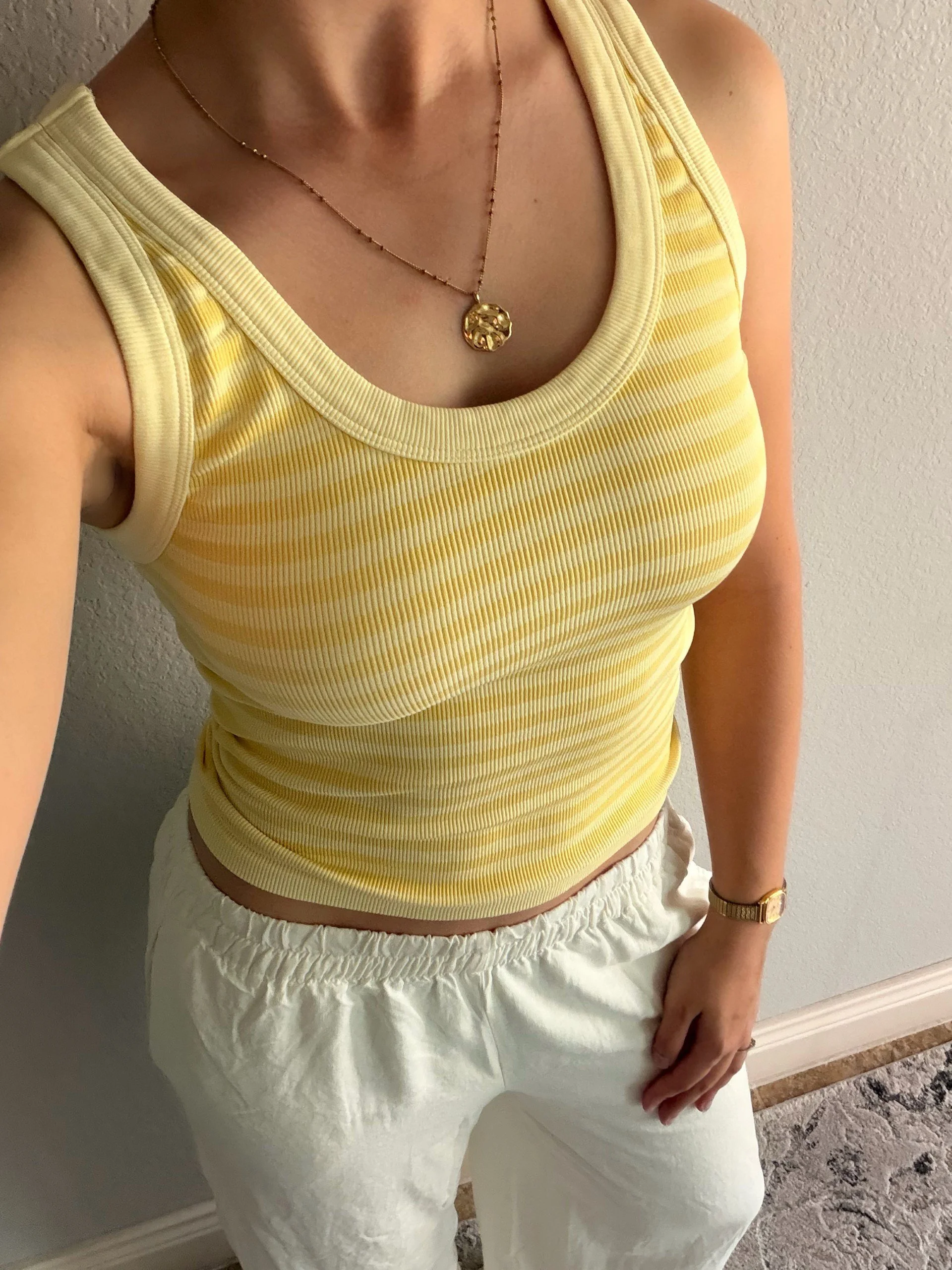 Banana Striped Tank