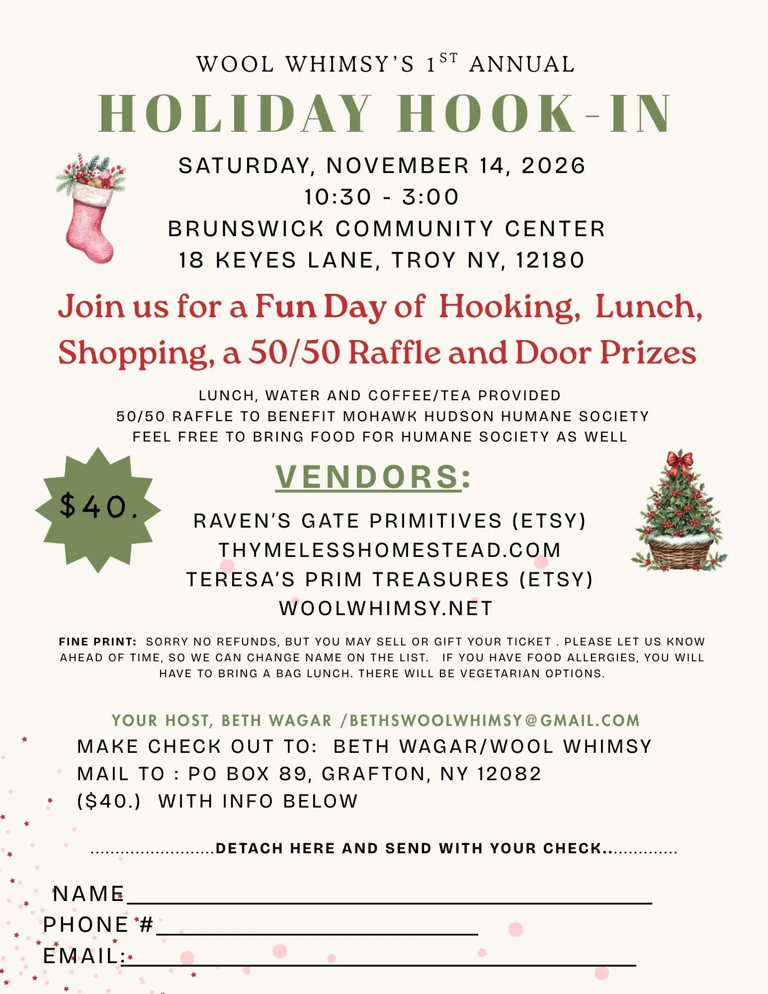 Wool Whimsy’s 1st Annual Holiday Hook-In