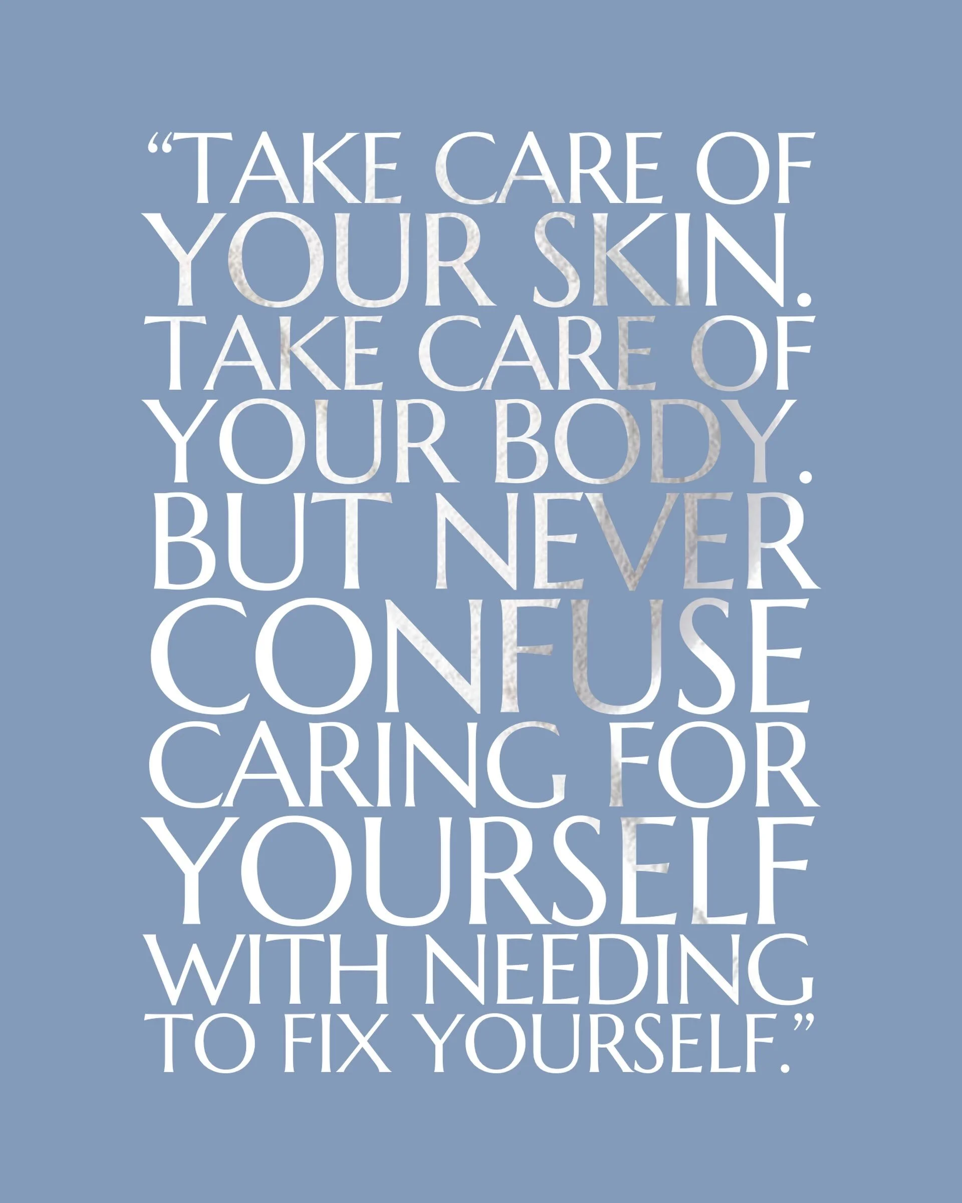 There&rsquo;s a difference between wanting to change yourself and choosing to care for yourself. ❤️

Beauty, for me, has never been about perfection. It&rsquo;s about taking a little time for yourself, feeling good in your own skin and remembering th