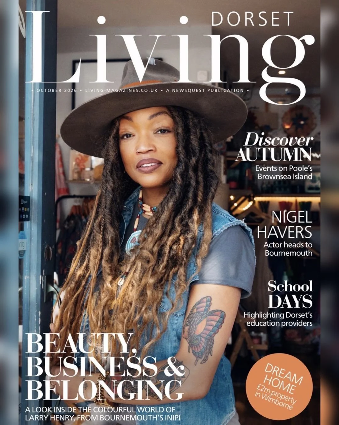 I&rsquo;ve been keeping this one quiet&hellip; I&rsquo;m on the cover of the October issue of Dorset Living! 🥹

Seeing myself and Inipi Beauty Boutique on the cover feels a little surreal. I started this business with a love of beauty, a love of peo