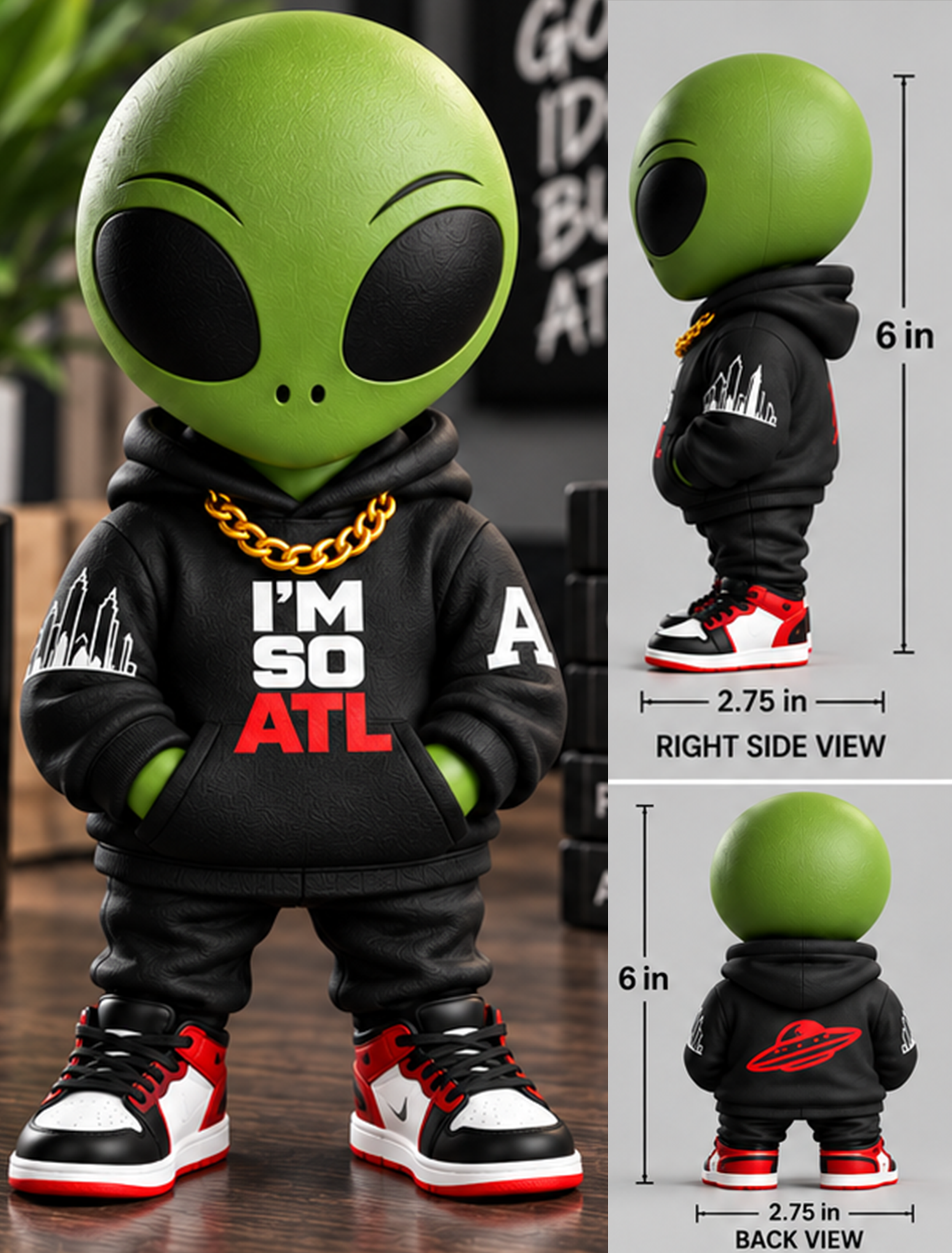 Grady the Alien  6" Freestanding Collectible