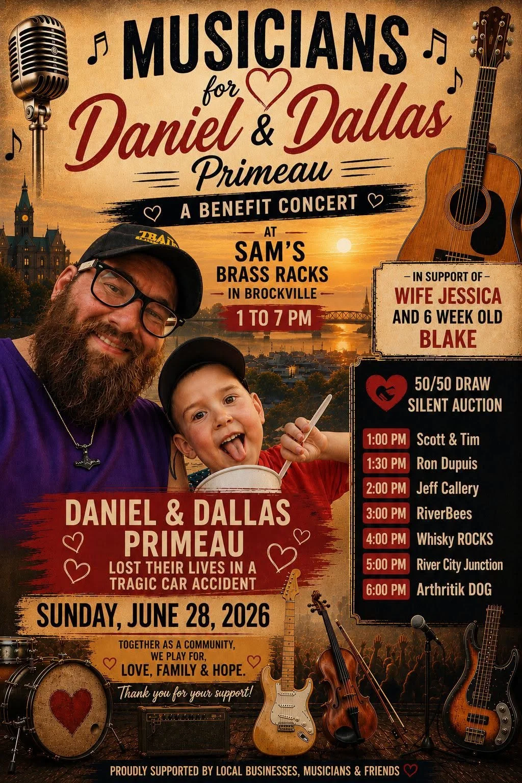Musician's for Daniel & Dallas Primeau 