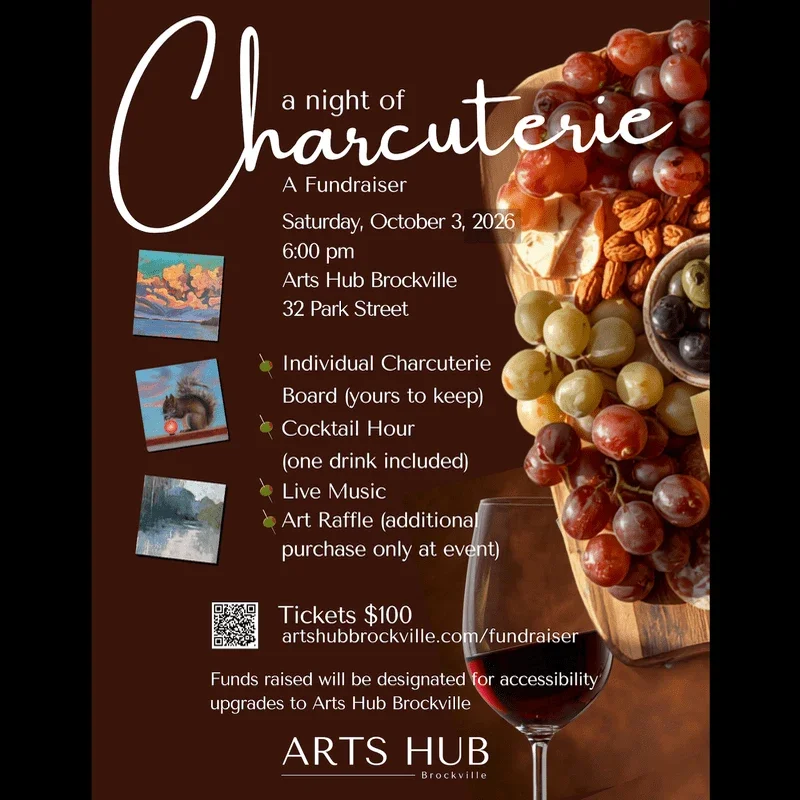 A Night of Charcuterie - Arts Hub Brockville Fundraiser Event