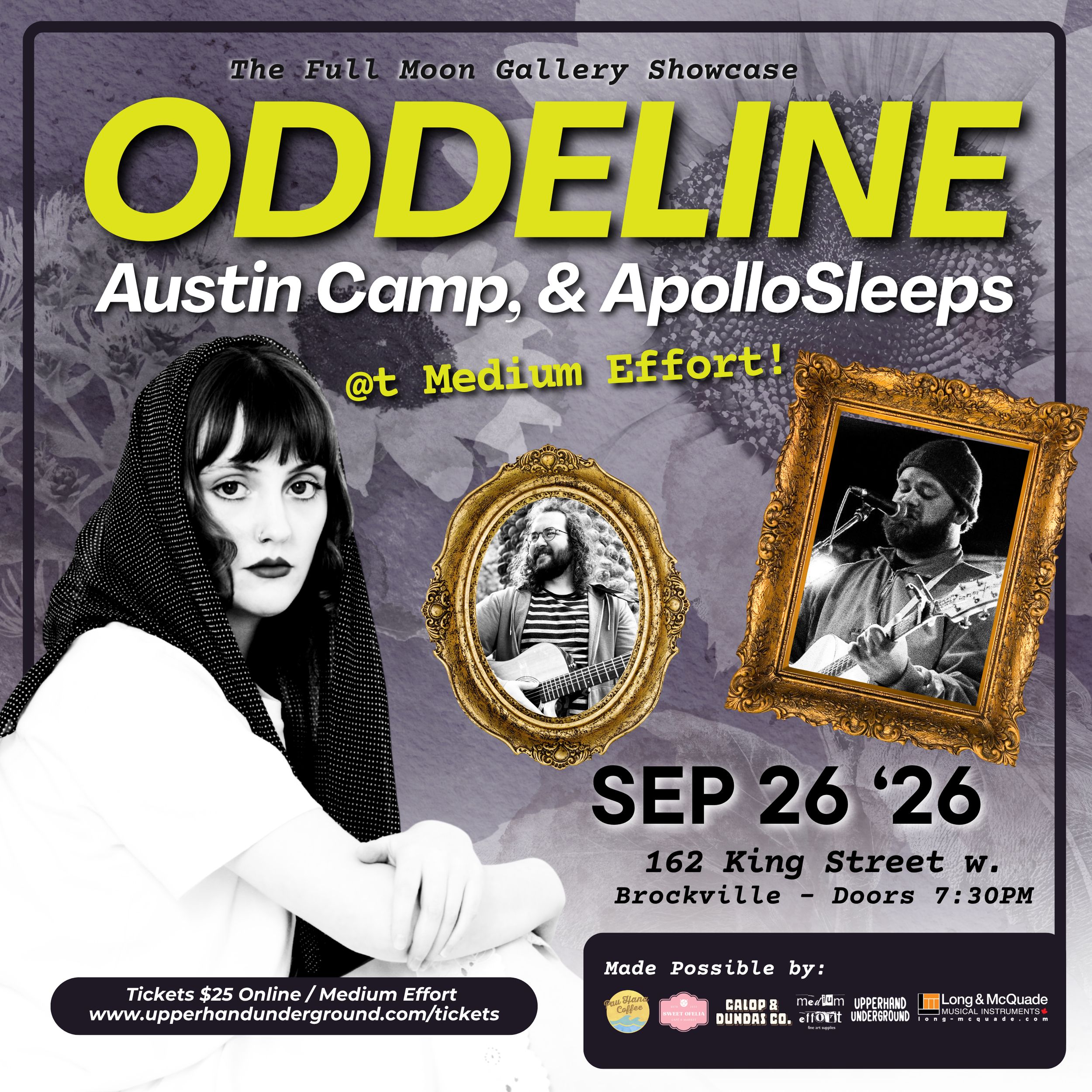 The Full Moon Gallery Showcase feat. Oddeline, Austin Camp, &amp; ApolloSleeps