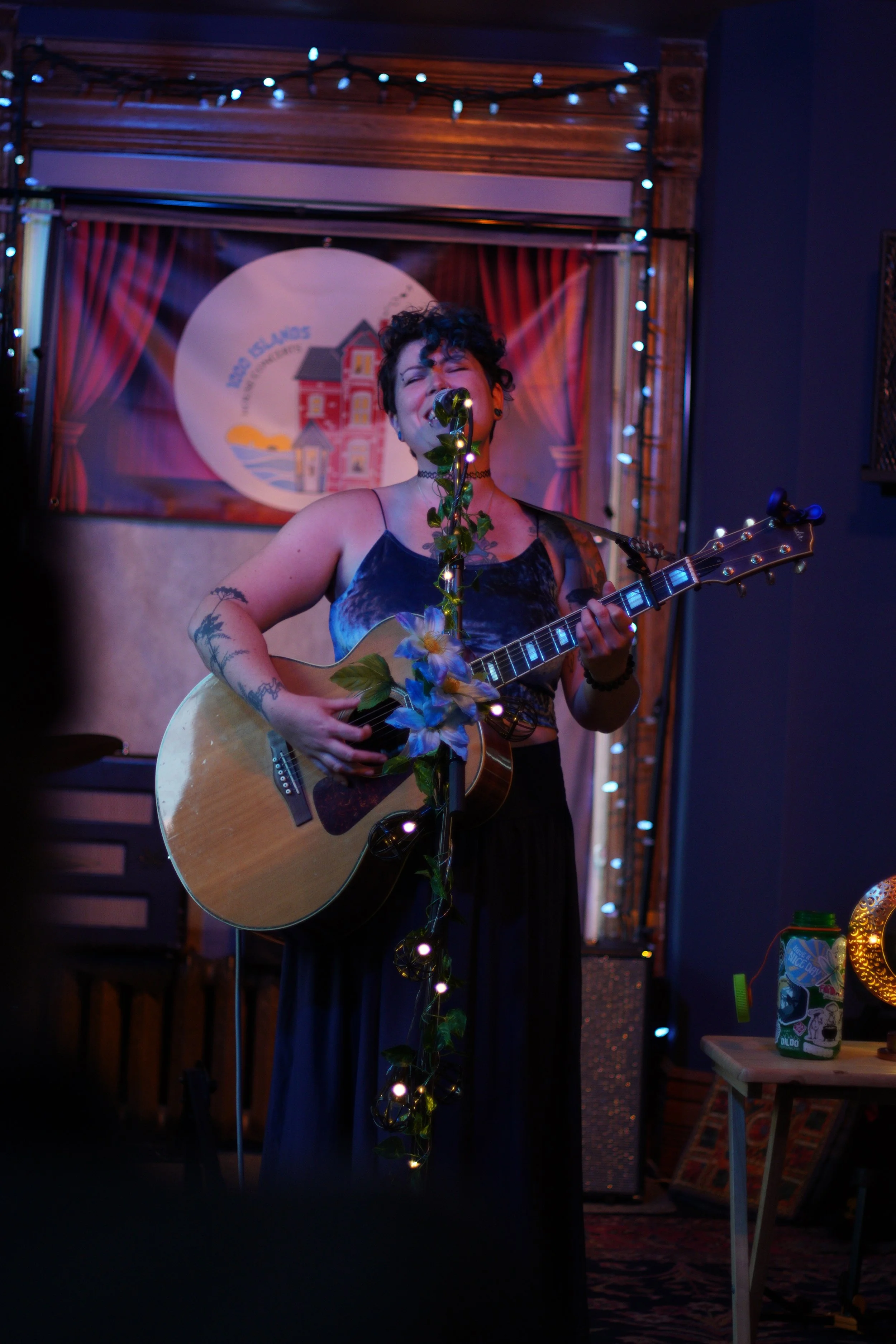 Cassie Noble live indie music performance at 1000 Islands House Concerts in downtown brockville ontario