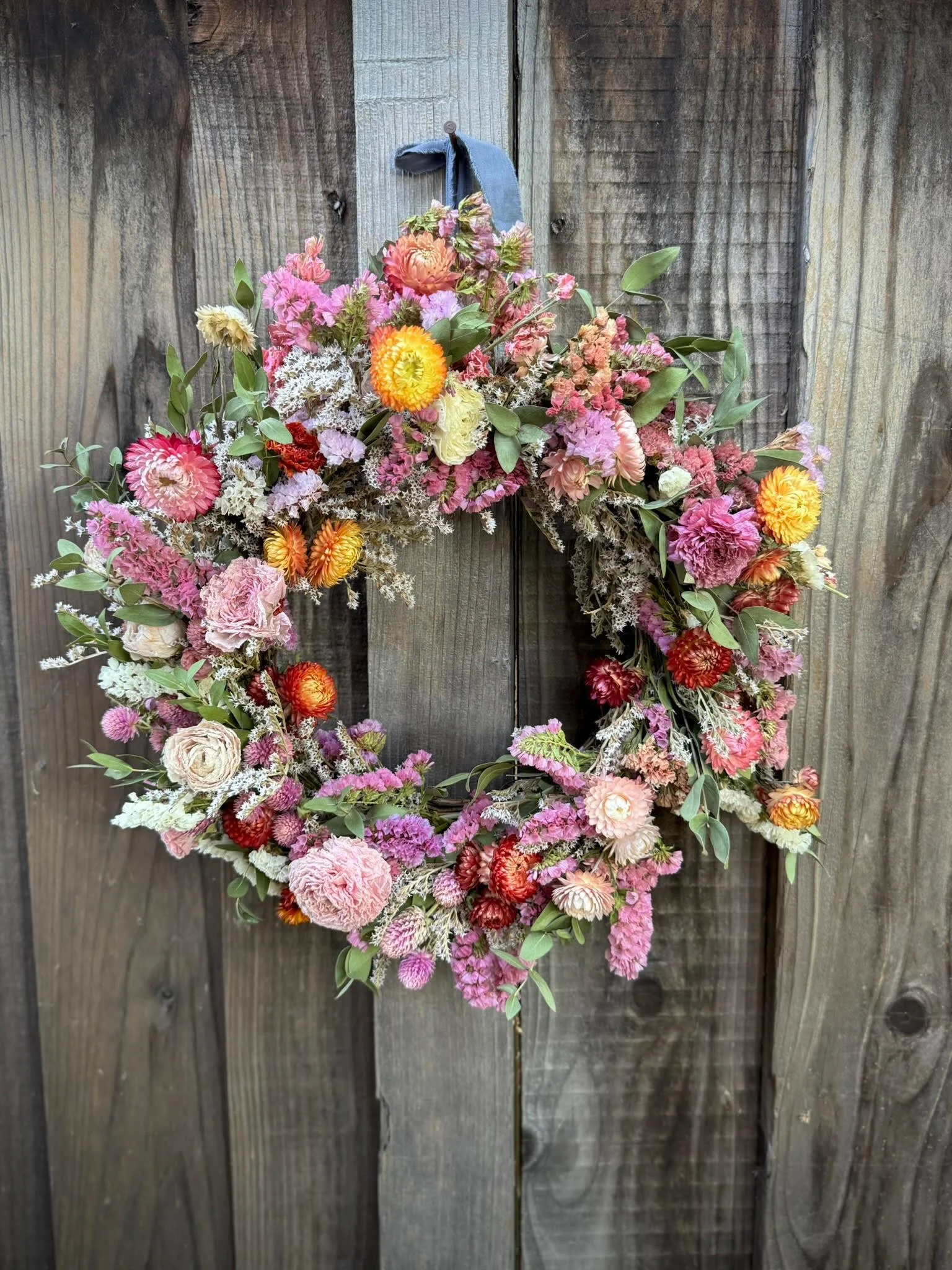 Colorful Door Wreath